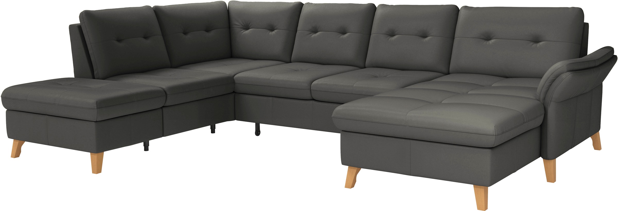 sit&more Wohnlandschaft »Göteborg«, inkl. Sitztiefenverstellung, wahlweise mit Bettfunktion & Bettkasten