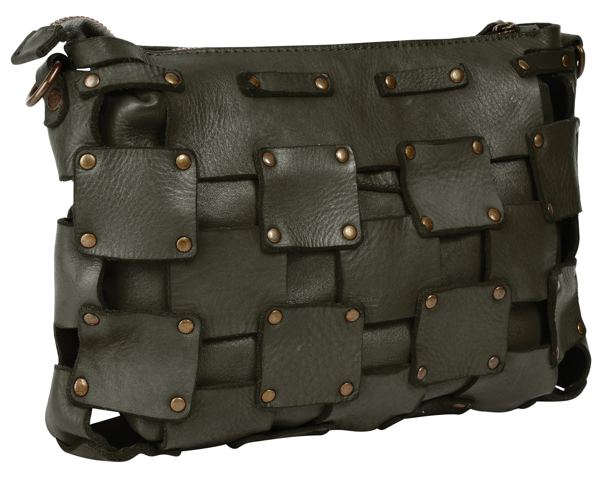 Samantha Look Umhängetasche echt Leder, Made in Italy