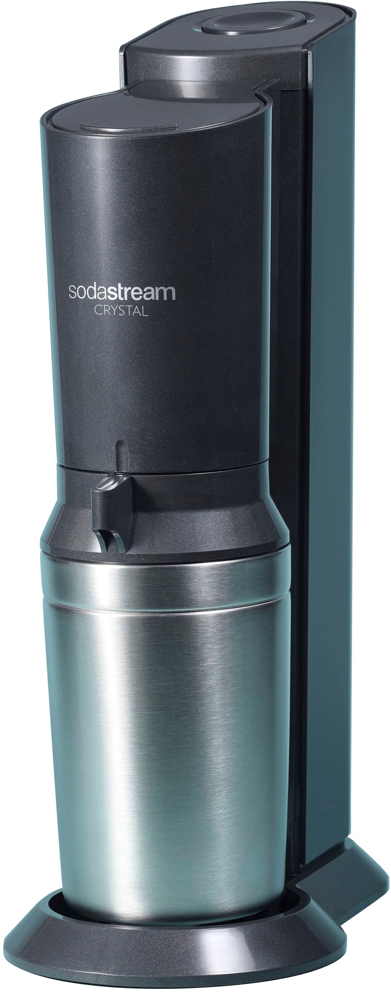 SodaStream Wassersprudler »Crystal 3.0«, (3 tlg.), mit Quick Connect CO2-Zylinder und 1x Glaskaraffe 0,7 L