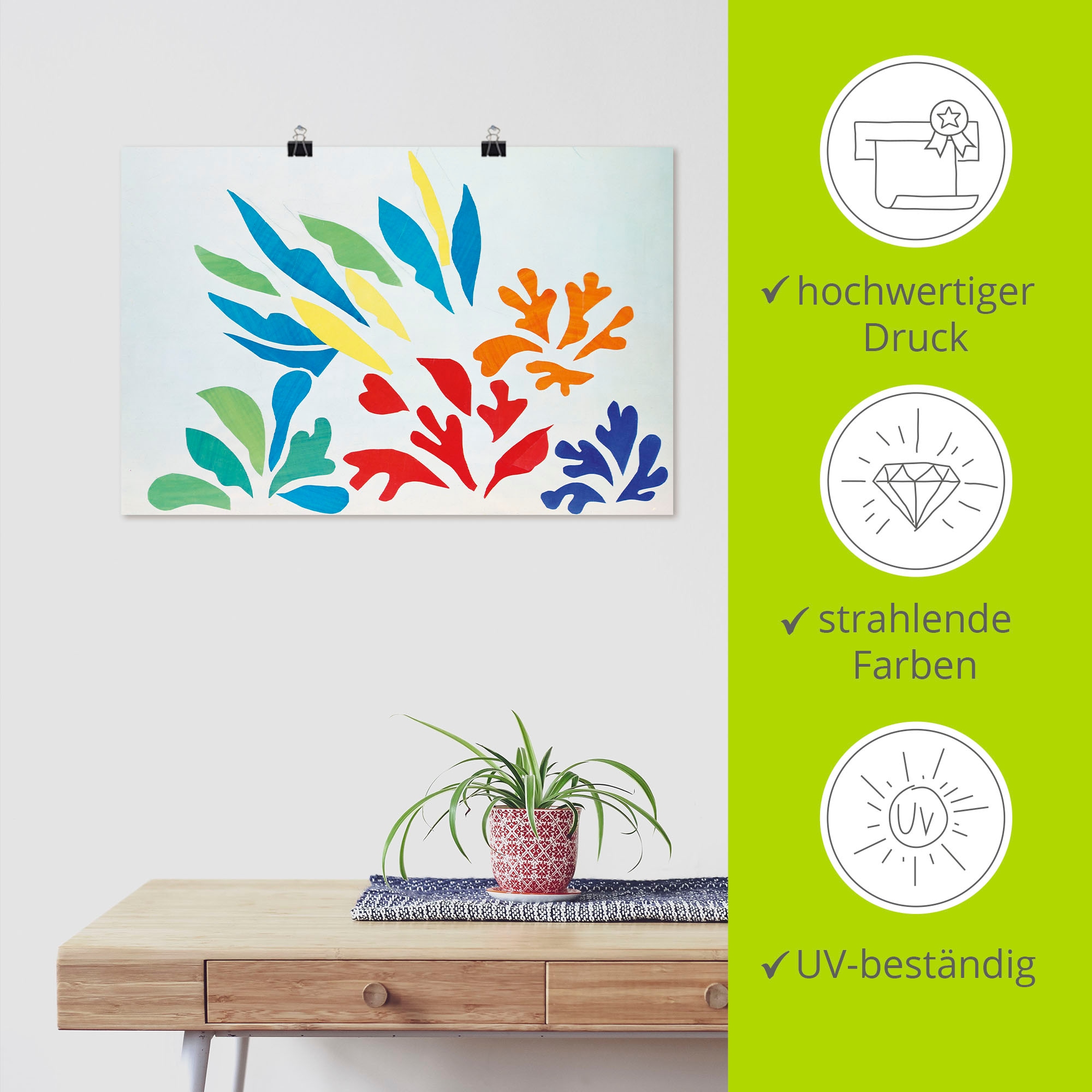 Artland Wandbild »Acanthes Nr.30.« Gegenstandslos 1 Stk. tlg. als Alubild, Leinwandbild, Poster, Wandaufkleber in verschied. Größen
