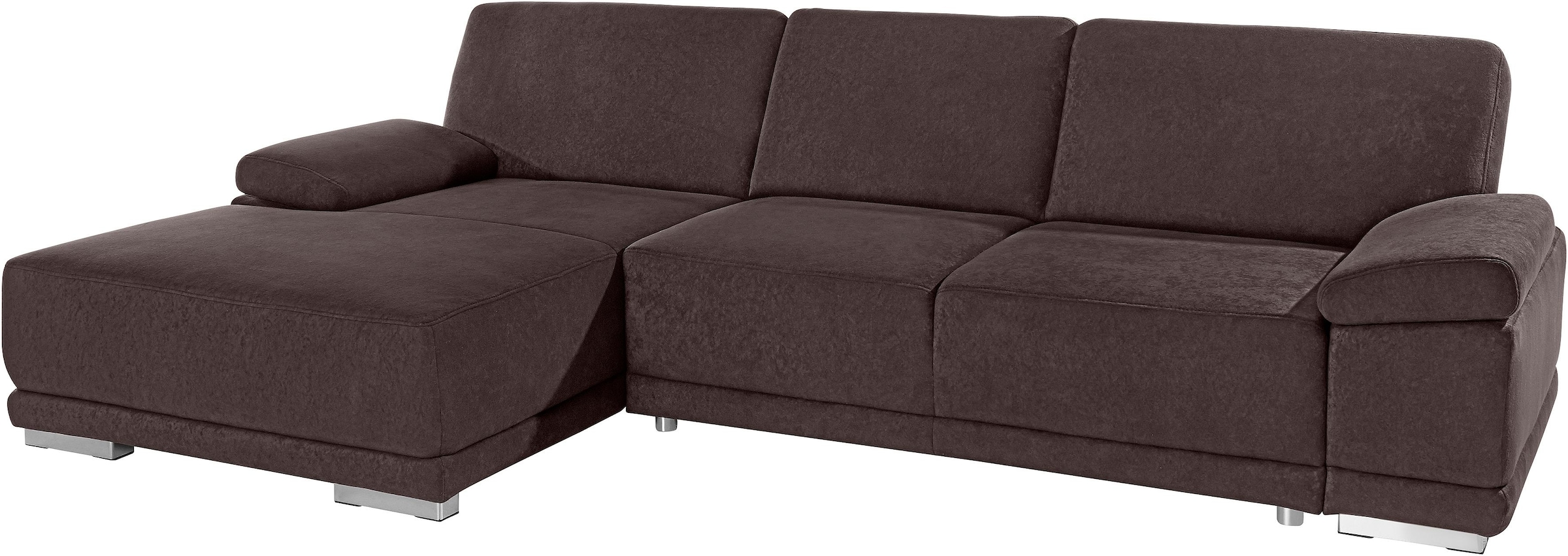 sit&more Ecksofa »Coria L-Form«, mit XL-Recamiere, wahlweise mit Bettfunktion