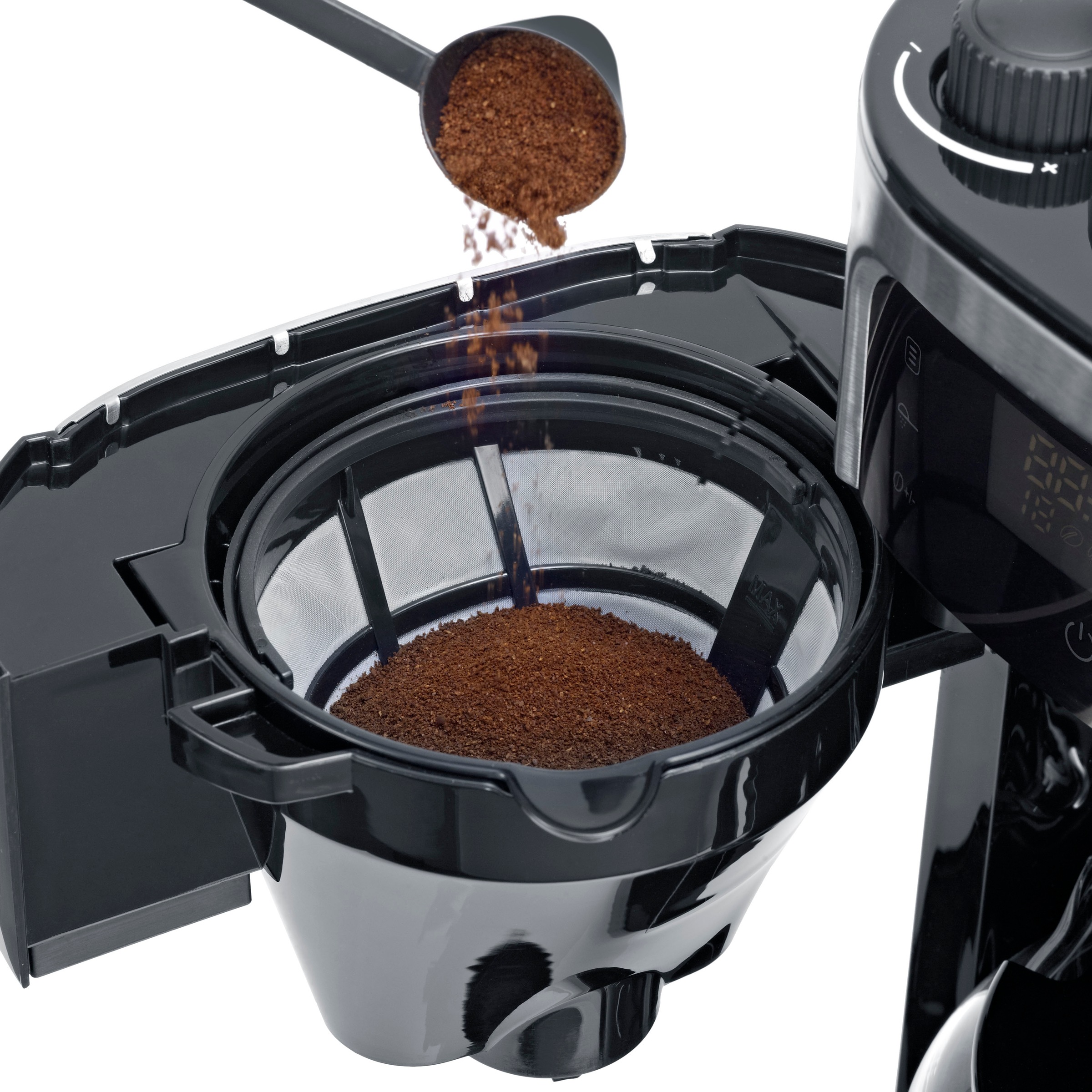 Severin Kaffeemaschine mit Mahlwerk »KA 4813«, 1,25 l Kaffeekanne, Permanentfilter, 1x4, Mahlgrad und Kaffeemenge einstellbar, Warmhalten: bis 60 Min., Timer