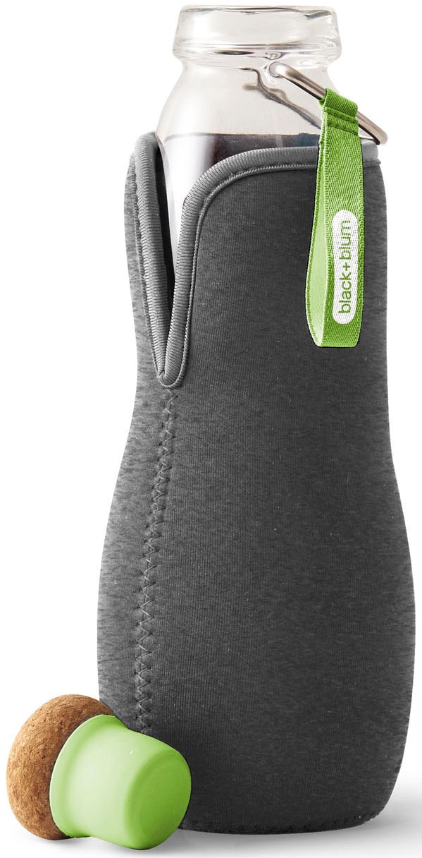 black+blum Trinkflasche »Eau Good«, auslaufsicher, Aktivkohlefilter für gesünderes Wasser, 650 ml