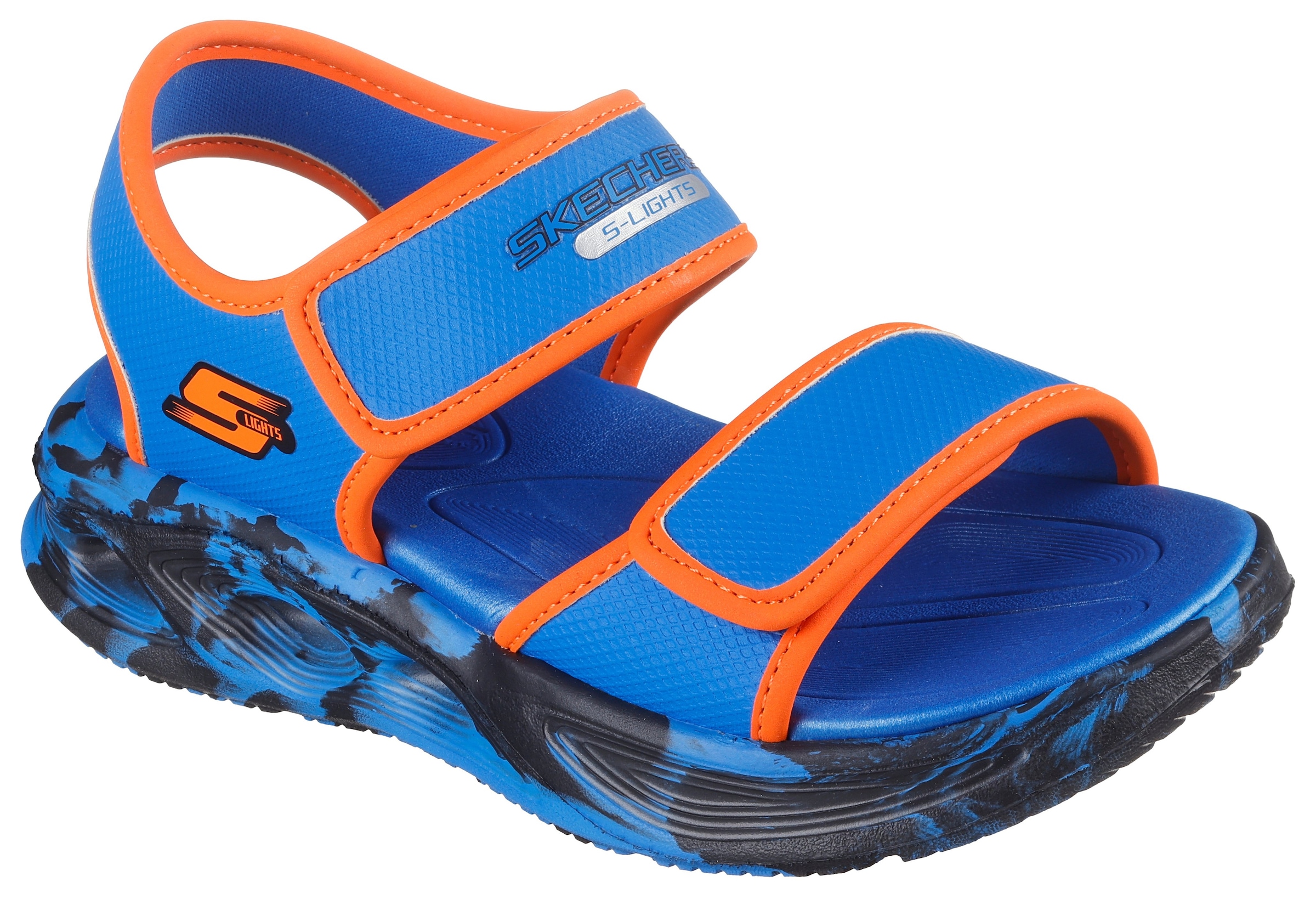 Skechers Sandale »Sola Glow Sandal« , Sandale Mit Klettverschluss+Blinkfunk., Größenschablone Zum Download