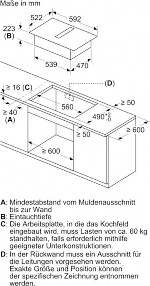 Constructa Kochfeld mit Dunstabzug »CV431235«