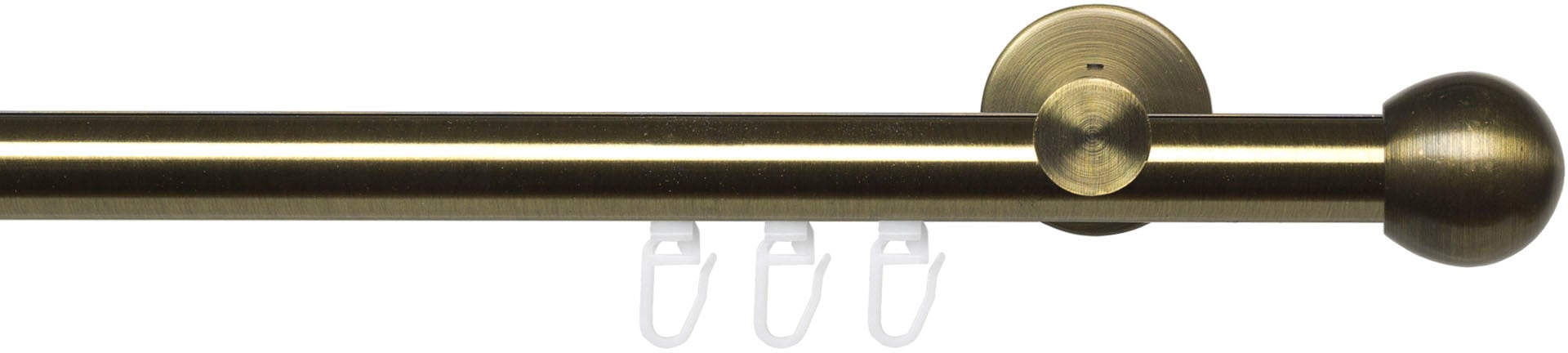 Liedeco Gardinenstange »Innenlaufgarnitur 20 mm Blues Kugel« Ø 20 mm 1 läufig-läufig Fixmaß Gardinenstange Komplett