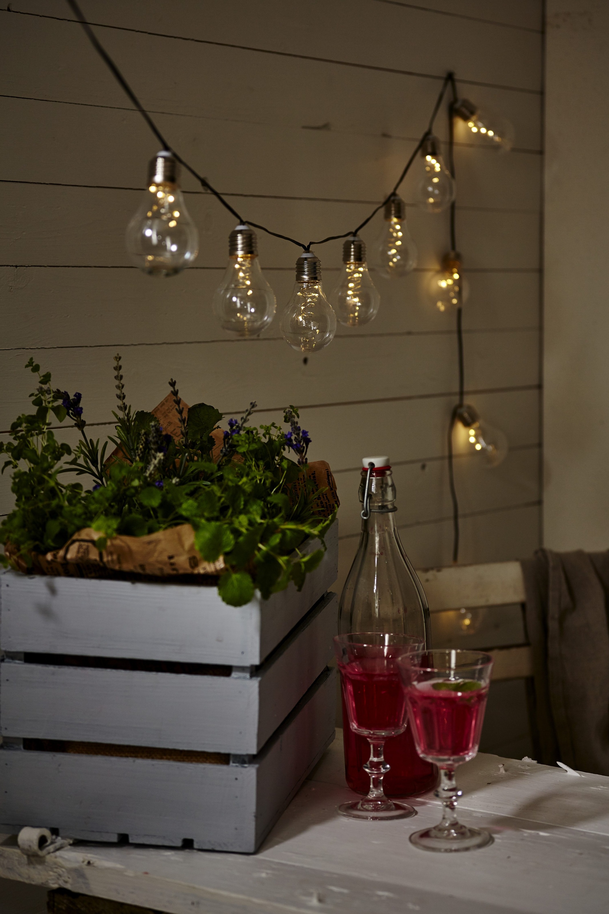 Parforce Traditional Hunting LED-Lichterkette »Glow« 10 Stk.-flammig Kunststoff, ca.1,8 m Länge, Solarpanel, Akku, outdoor, Vierfarb-Karton