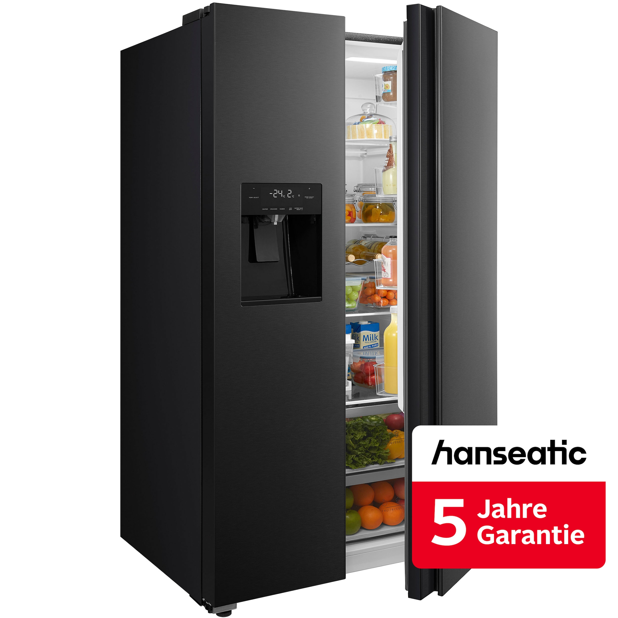 Hanseatic Side-by-Side »HSBS17590CWEBI« 179,3 cm hoch 91 cm breit 5 Jahre kostenlose Langzeitgarantie