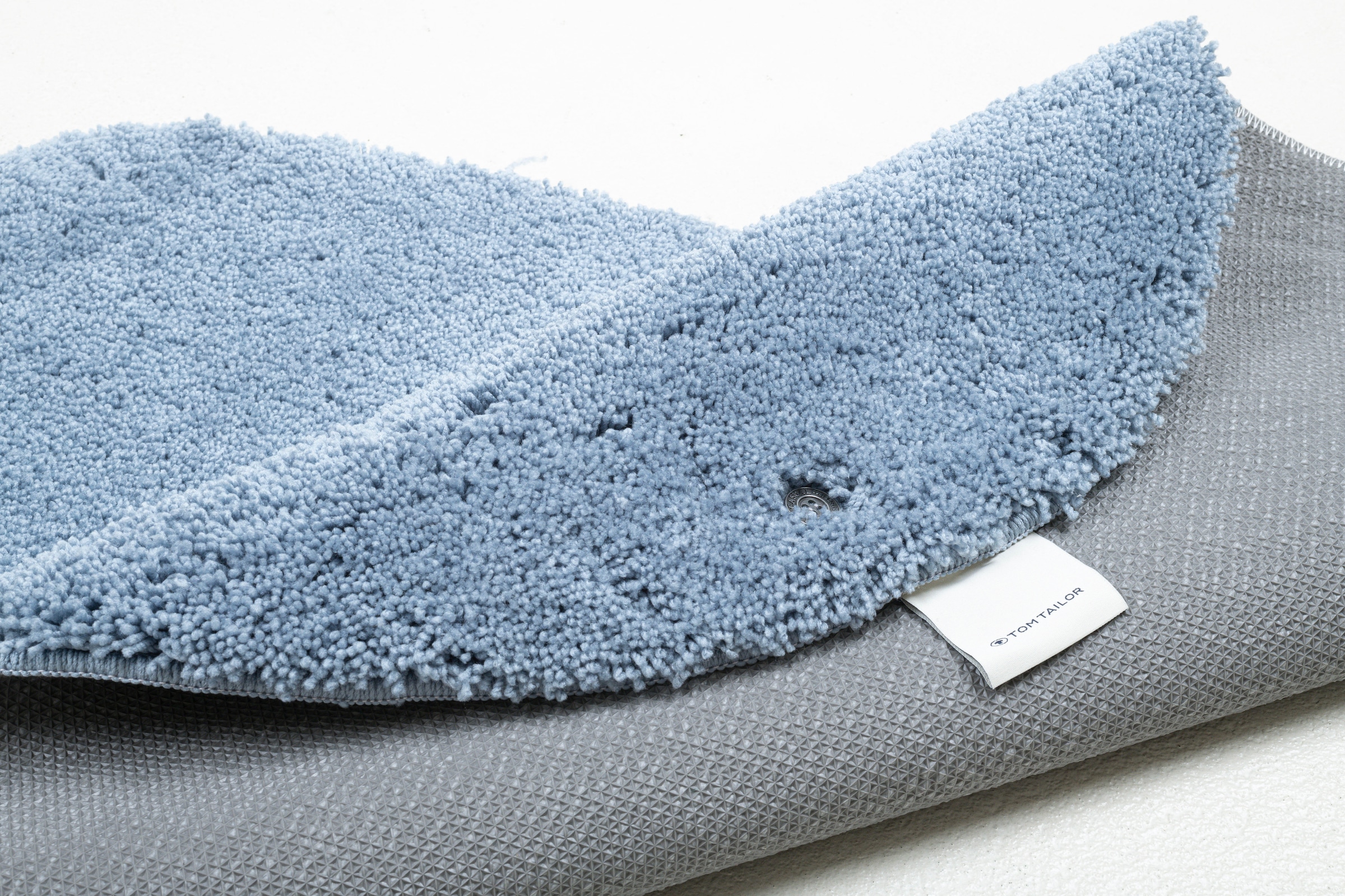 TOM TAILOR HOME Badematte »Cozy Bath UNI«, rutschhemmend beschichtet, fußbodenheizungsgeeignet, Badteppich, Uni Farben, rechteckig, rund und oval erhältlich