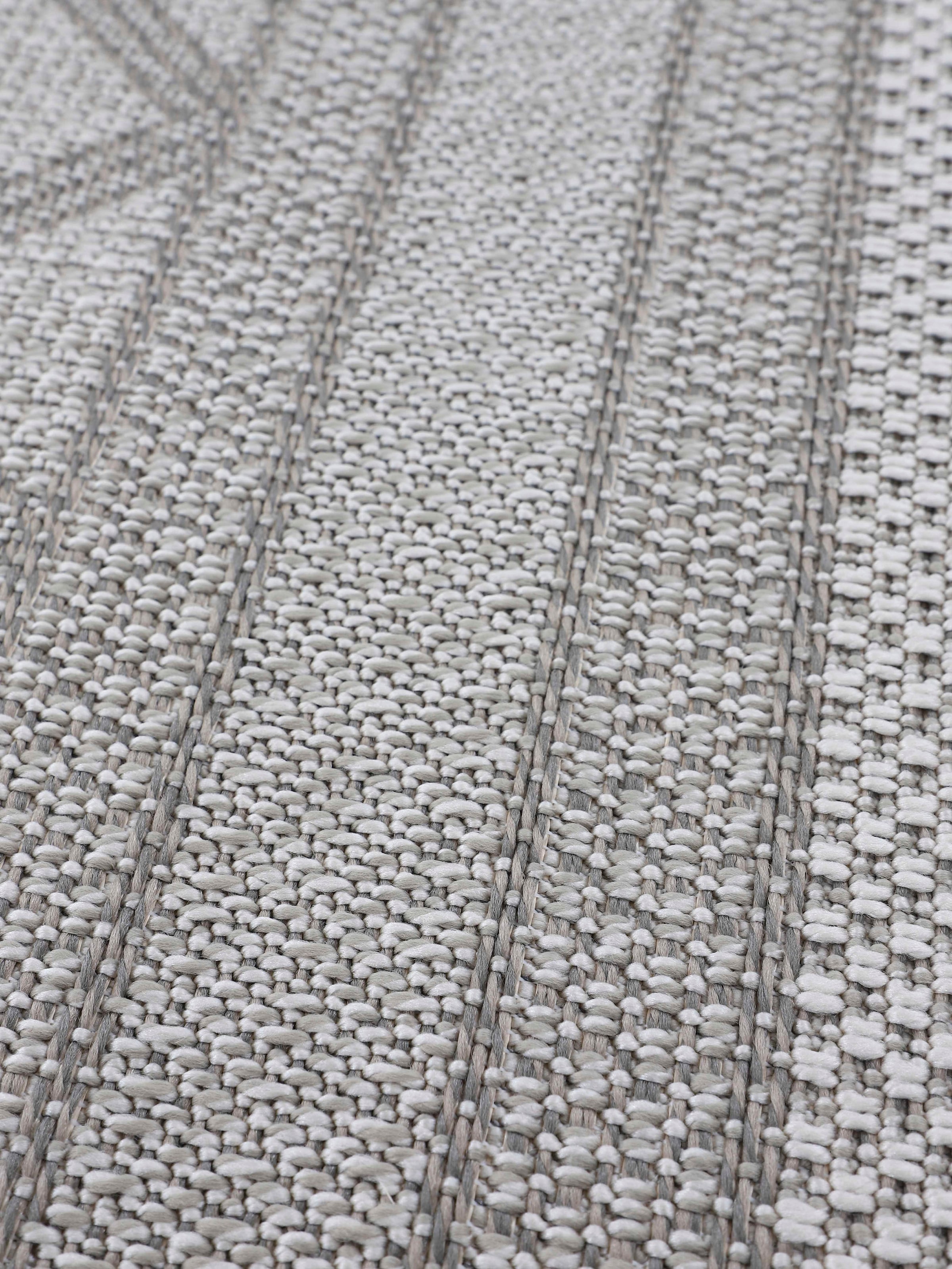 carpetfine Läufer »Boho 104«, rechteckig, 4 mm Höhe, robustes Flachgewebe, Sisal Optik, UV-beständig, Außenbereich