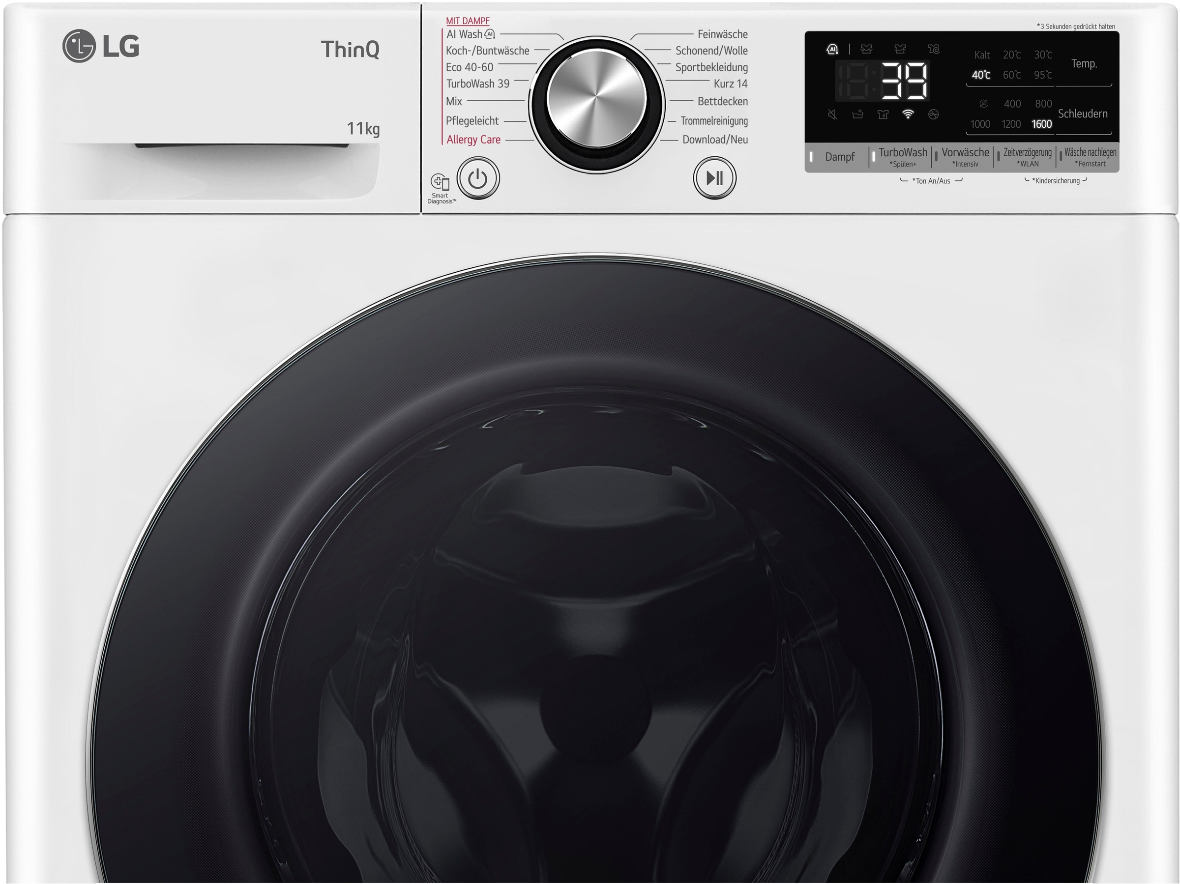 LG Waschmaschine Serie 7 »F6WR7012«, 11 kg, 1600 U/min, Steam Funktion