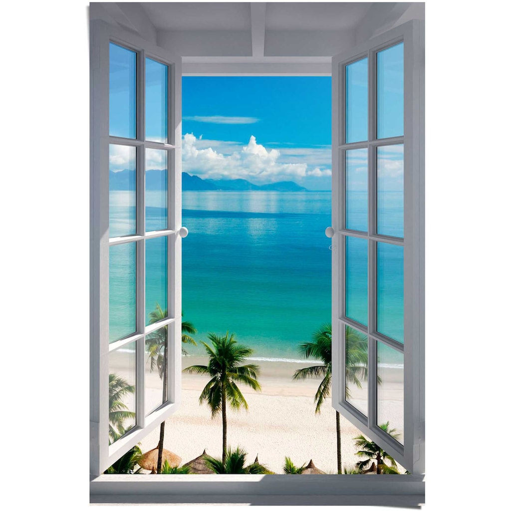 Reinders! Poster »Fenster zum Strand«, (1 St.)