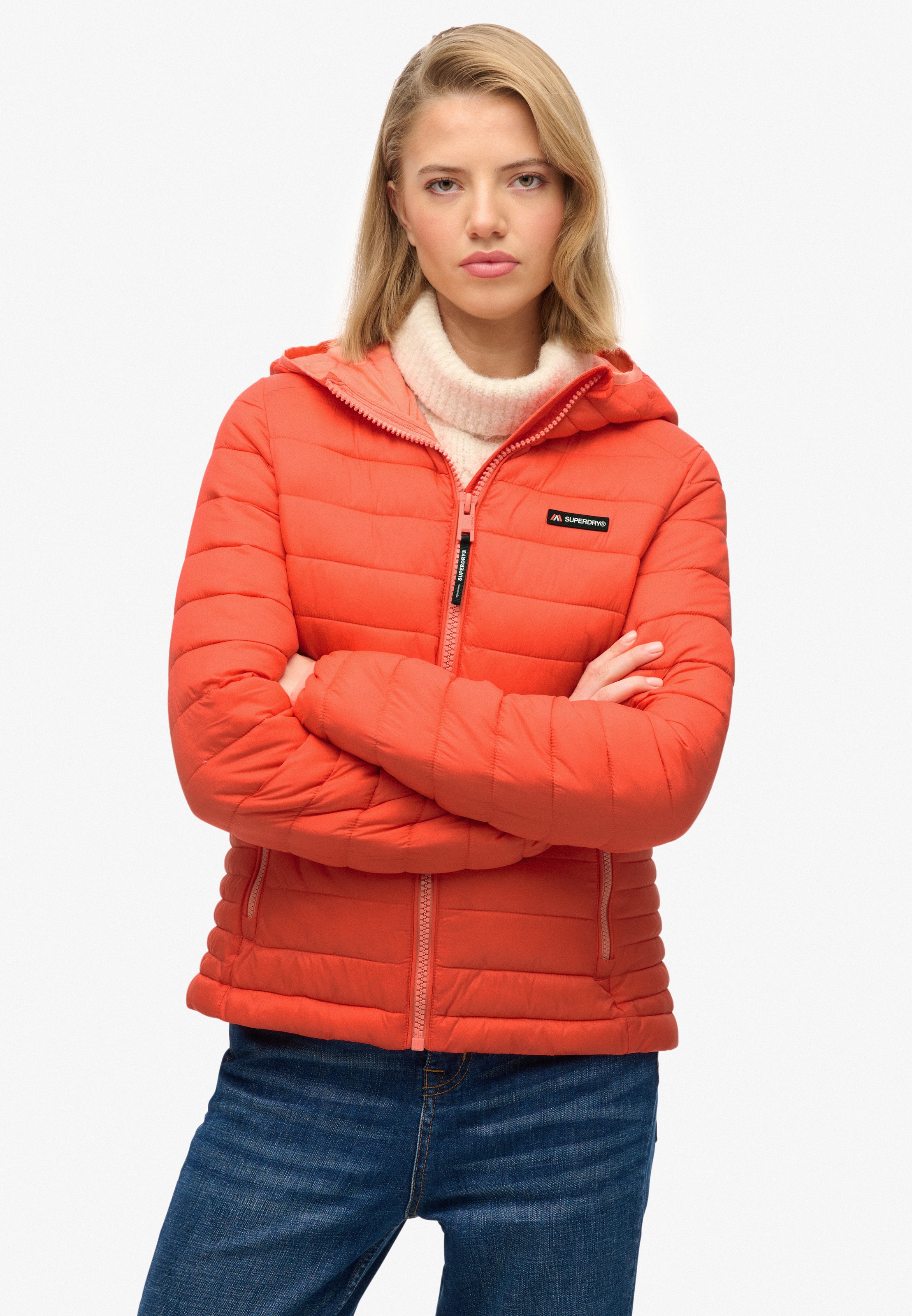 Superdry Steppjacke »HOODED FUJI LITE PADDED JACKET« mit Kapuze
