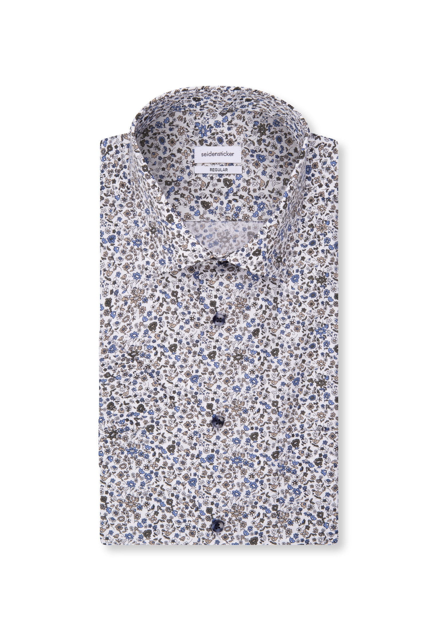 seidensticker Businesshemd »Regular« Regular 1/2 Kentkragen Druck