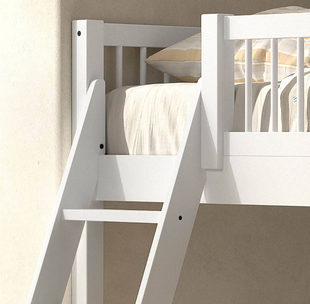 Home affaire Spielbett, (Made in Europe), aus massiver Eiche geölt, LF 90x2000cm, RR, Leiter u. Absturzschutz