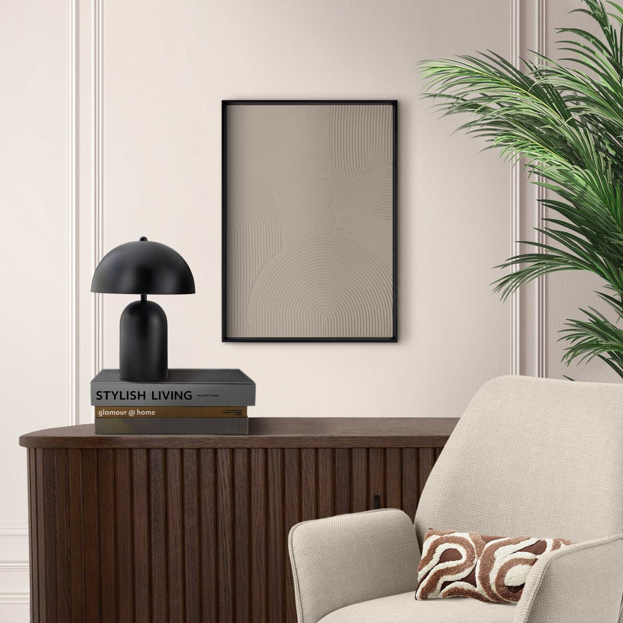 Reinders! Wandbild »Reliefbögen taupe«, Wohnzimmer - Braun - MDF - Abstrakt - 30x40 cm