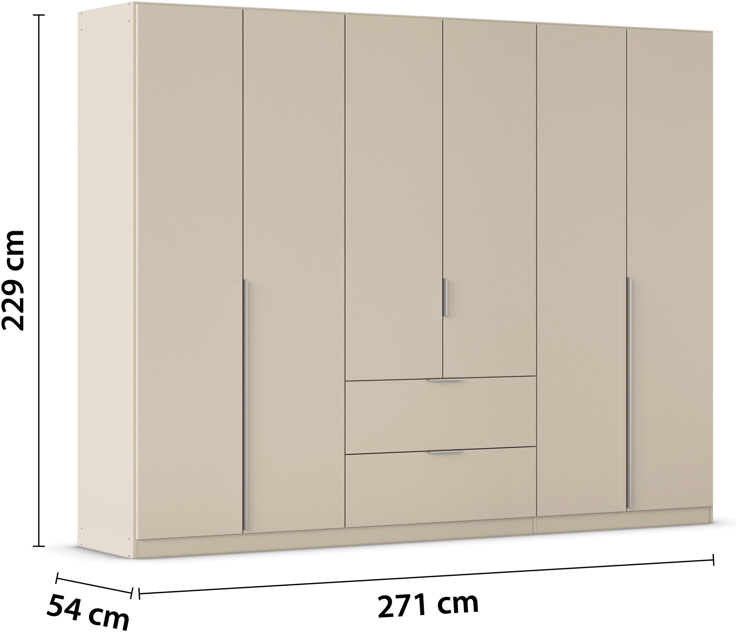 rauch Drehtürenschrank »Kleiderschrank Schrank Garderobe AGORDO mit Dekor- oder Hochglanzfront«, mit Außenschubkästen, in 6 Breiten und 2 Höhen MADE IN GERMANY