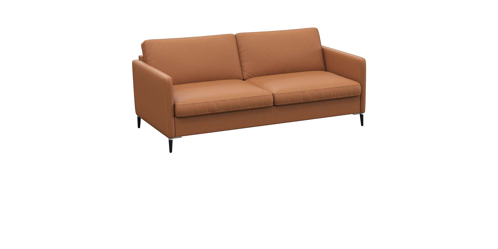 FLEXLUX 2,5-Sitzer »Fiore, super bequem durch hochwertigen Sitzaufbau mit Kaltschaum«, schmale Armlehnen, Füße Alu+schwarz