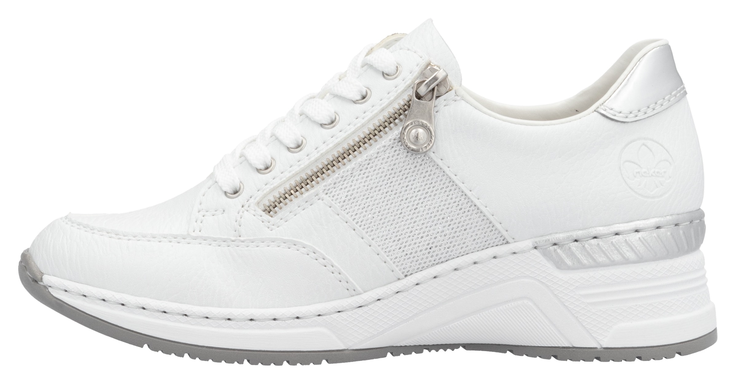 Rieker Keilsneaker, Schnürschuh, Halbschuh, Sneaker mit loser Einlage, schmale Form