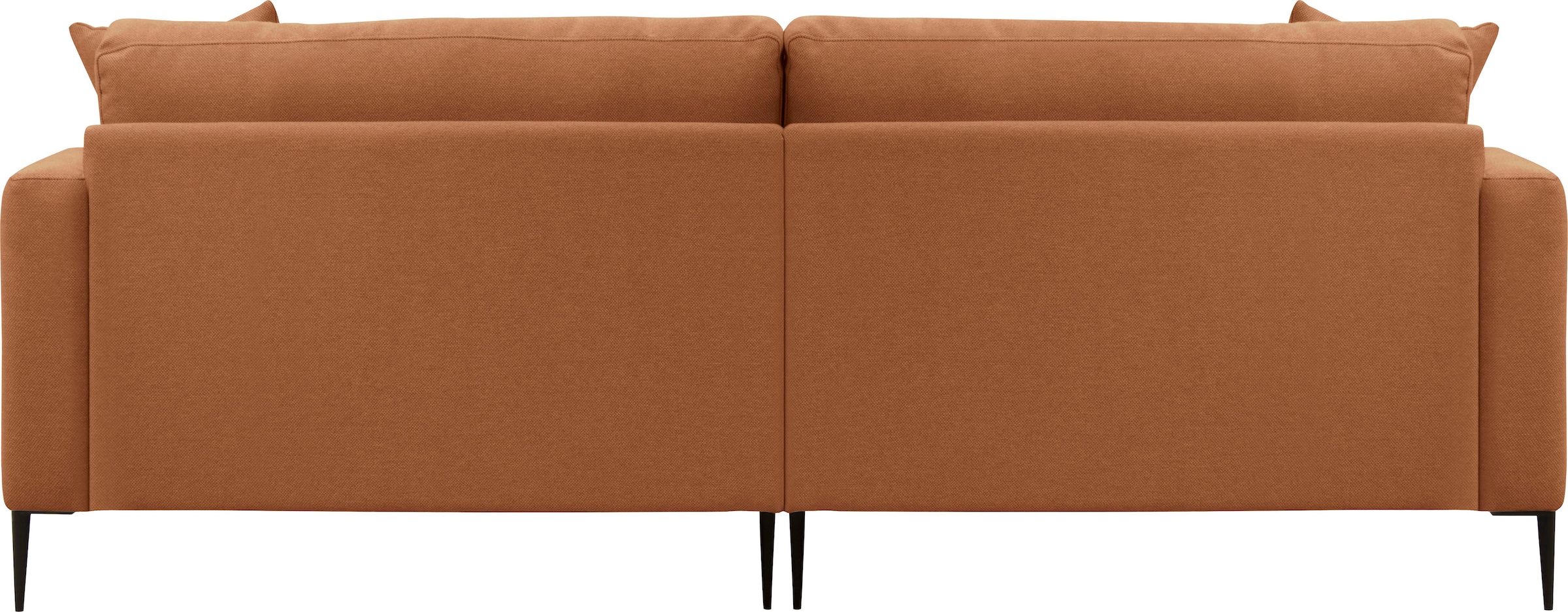Leonique 2-Sitzer »Cozy elegantes Designsofa, Maße B/T/H: 151/97/80 cm«, mit losen Kissen und Metallbeinen