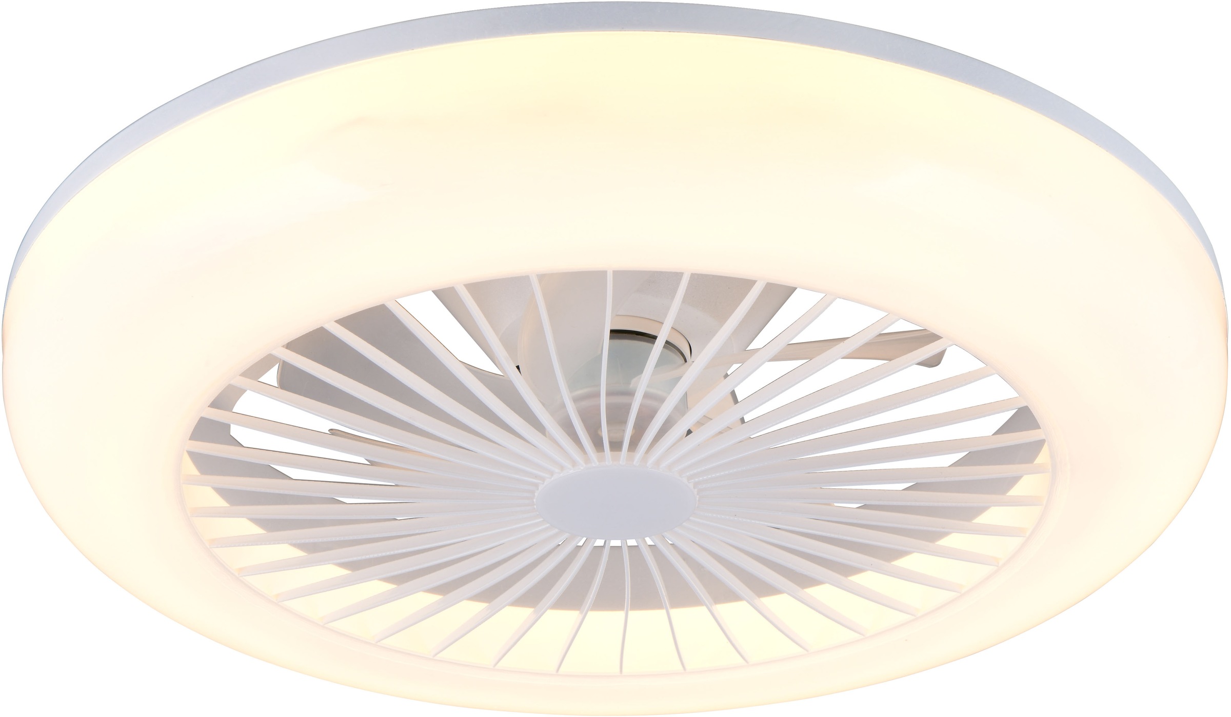 REALITY Leuchten LED Deckenleuchte »MORA mit Ventilator, Deckenventilator m günstig online kaufen