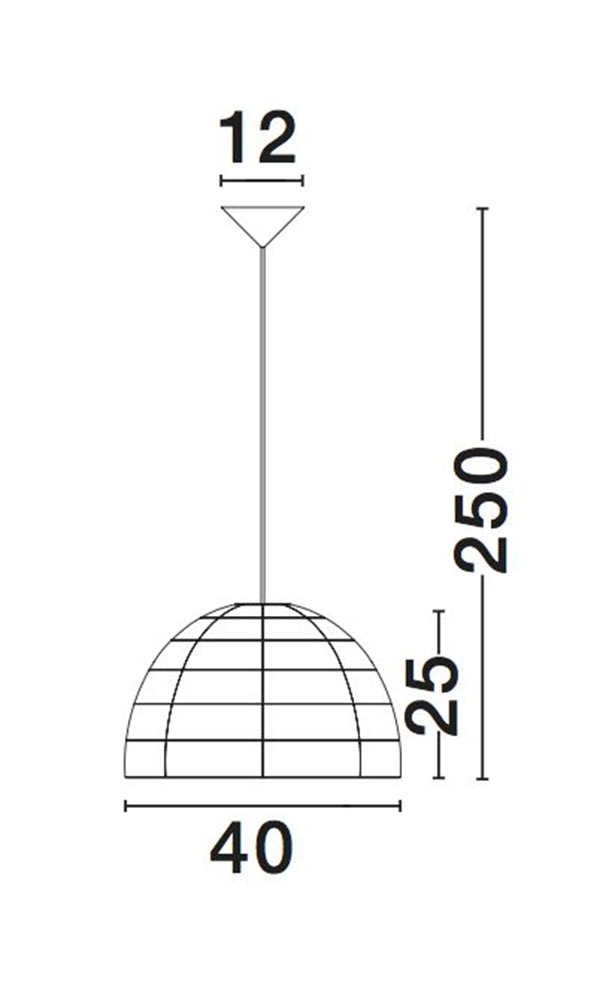 Nova Luce Hängeleuchten »MELODY«, 1 flammig, Leuchtmittel E27 | ohne Leuchtmittel, Ohne Beleuchtung