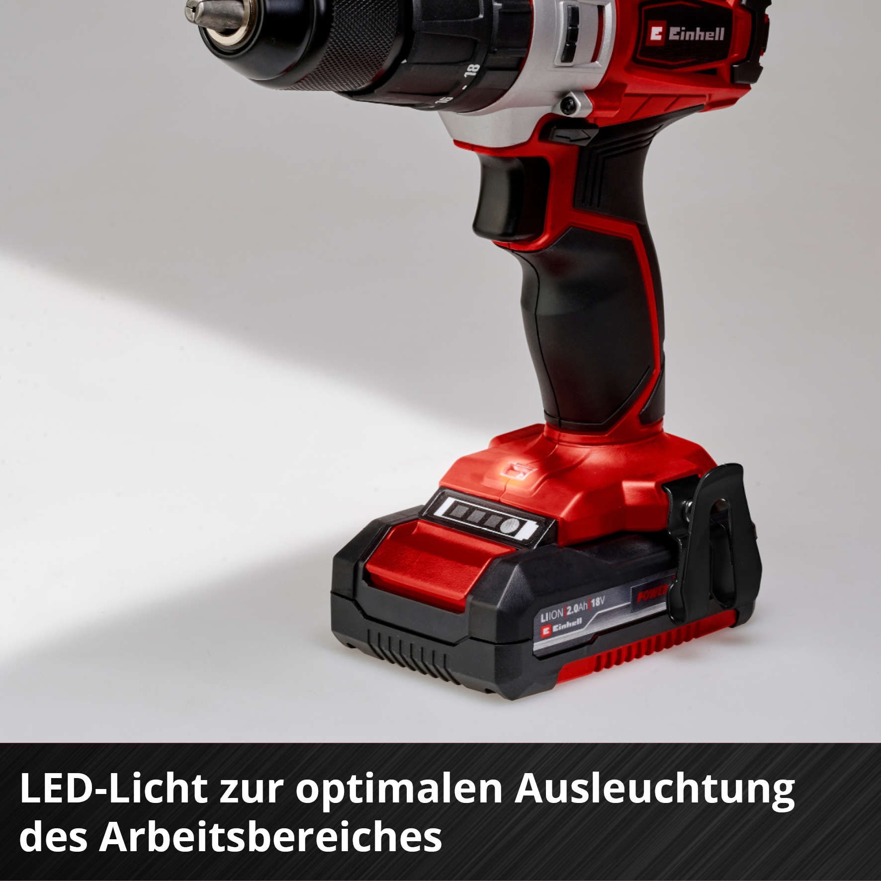 Einhell Akku-Schlagbohrschrauber »Power X-Change TE-CD 18/2 Li-i +64«, (Set), inkl. 2 Akkus á 2 Ah, Ladegerät und Aufbewahrungskoffer