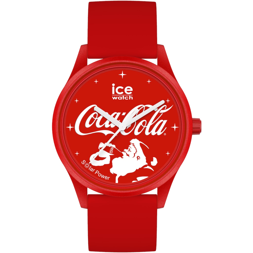 ice-watch Solaruhr »COCA COLA - Santa Claus Red - Medium - 3H, 019920«