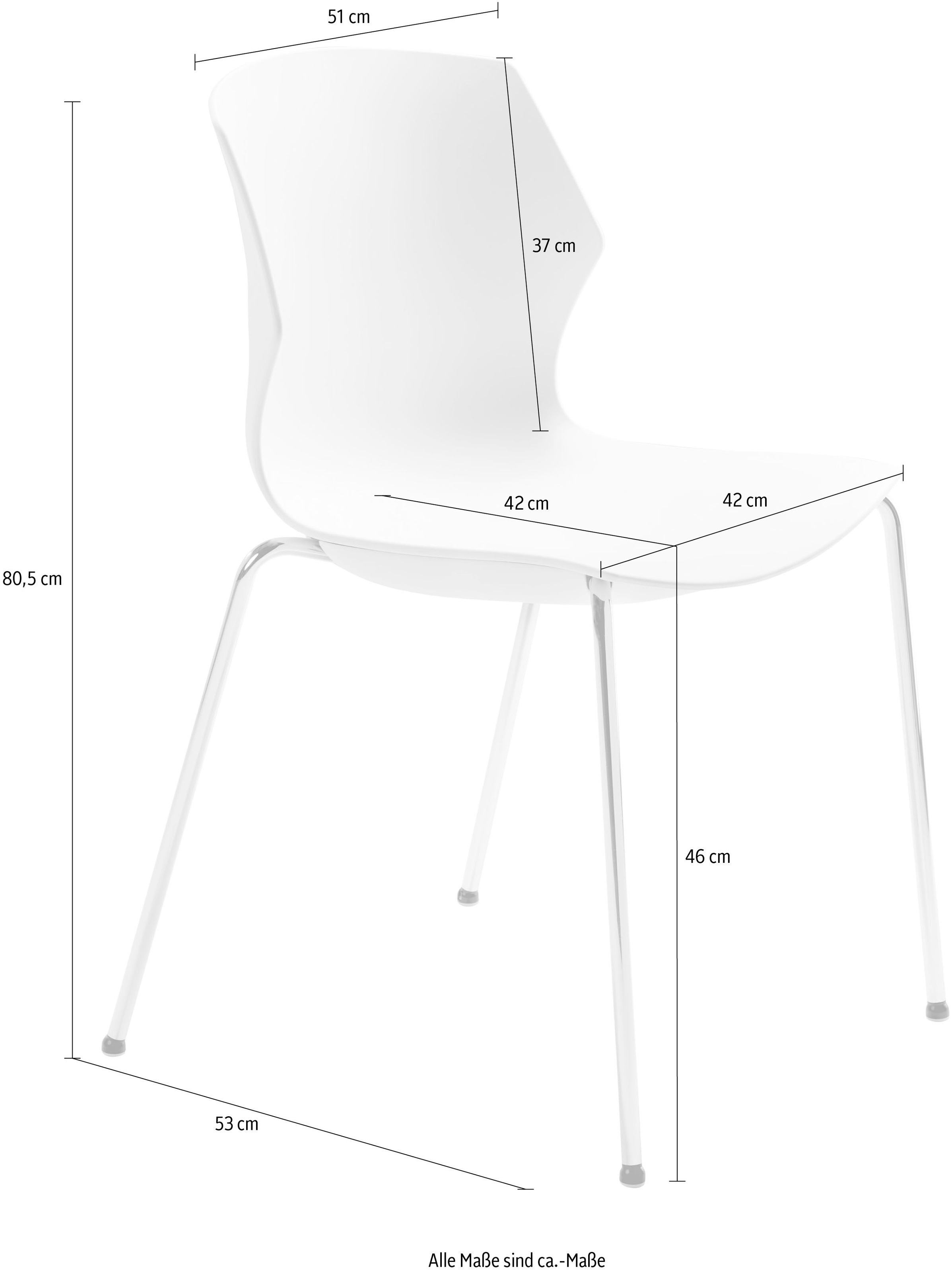 Mayer Sitzmöbel Stapelstuhl »Stapelstuhl myPRIMO« () stapelbar günstig online kaufen