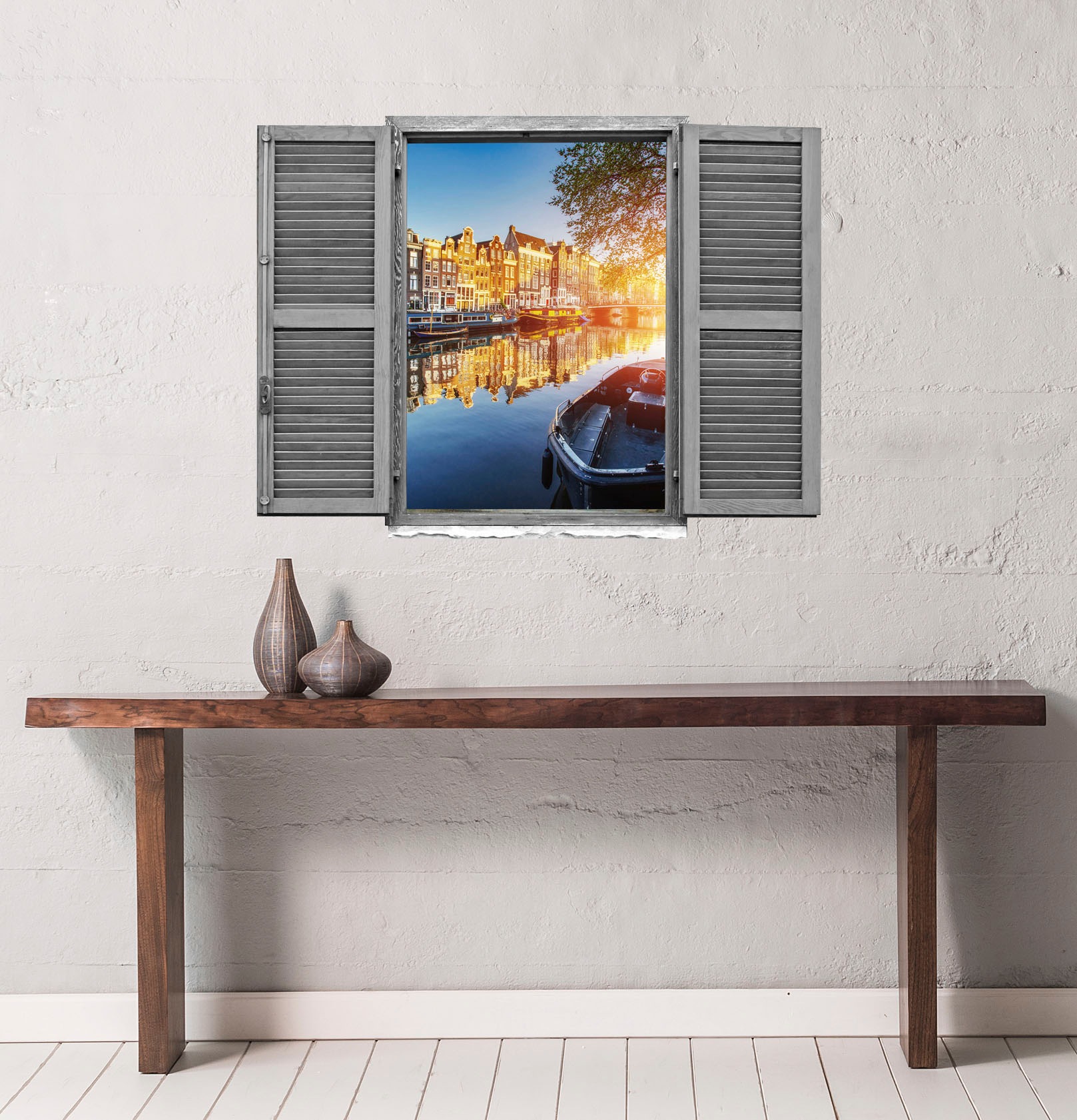 queence Wandtattoo »Holland«, (1 St.), Wandsticker, Wandbild, selbstklebend, 3D, Fenster