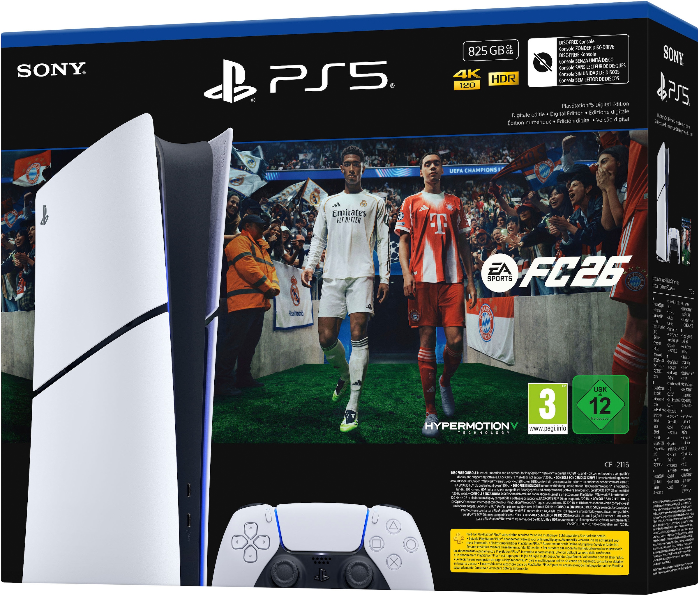 PlayStation 5 Konsolen-Set »PS5 Digital Edition (Slim) - EA Sports FC 26« 825 GB Digital Edition (Slim) - EA Sports FC 26 Bundle