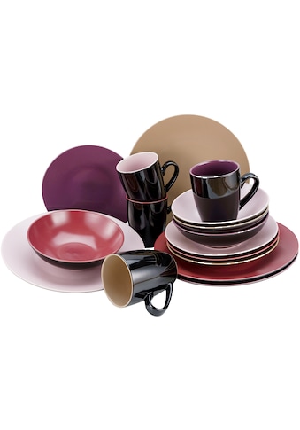 Kombiservice »Geschirr-Set Very Berry«, (Set, 16 tlg., Kaffeeservice und Tafelservice...