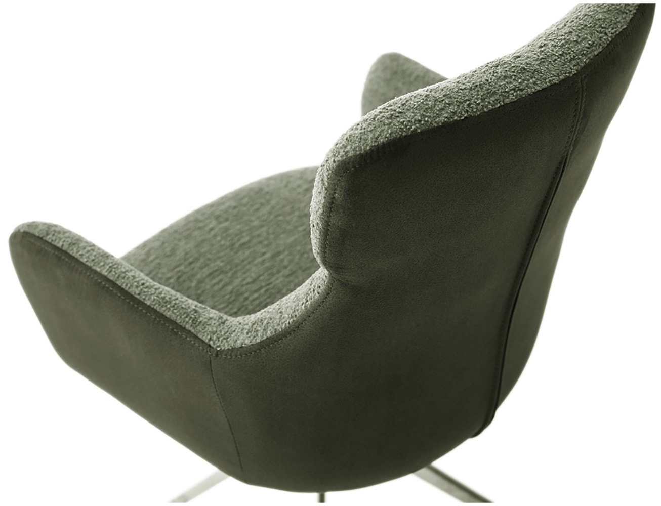 MCA furniture Esszimmerstuhl »PELION«, Feingewebe, (2er-Set), drehbar 360°, Dreh- & Schwingfunktion, Sitzhöhe ca. 50 cm