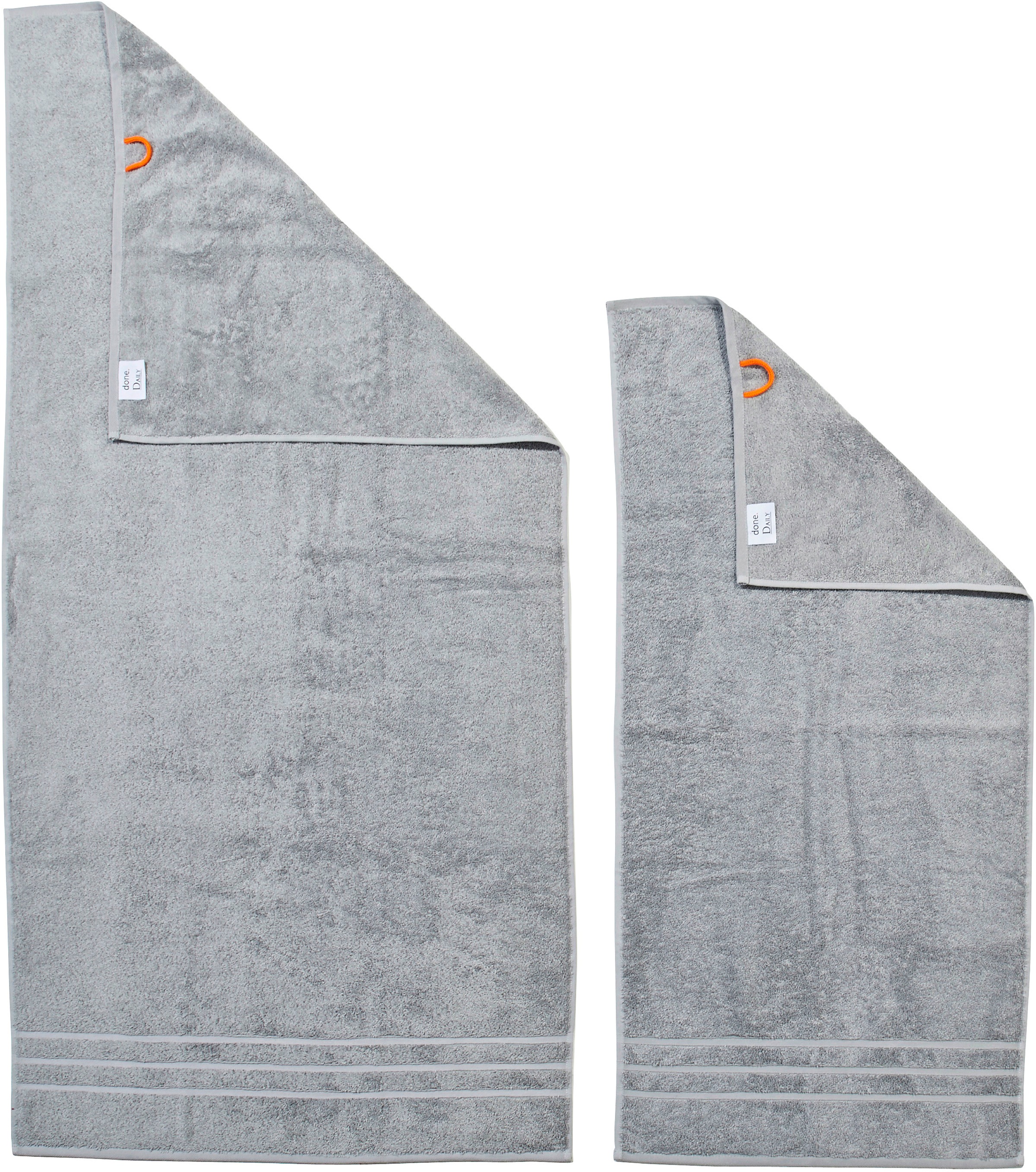 done.® Handtuch Set »Daily Uni«, (Set, 4 St., 2 Handtücher (50x100 cm)-2 Du günstig online kaufen