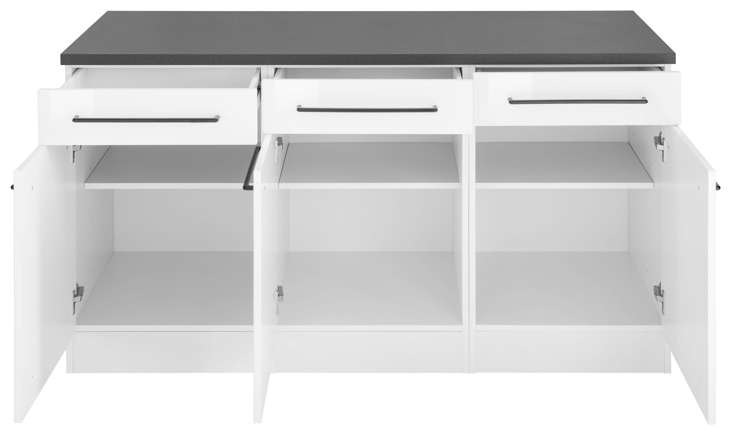 KOCHSTATION Unterschrank »KS-Tulsa« 150 cm breit, 3 Schubkästen, 3 Türen, auch als Sideboard verwendbar