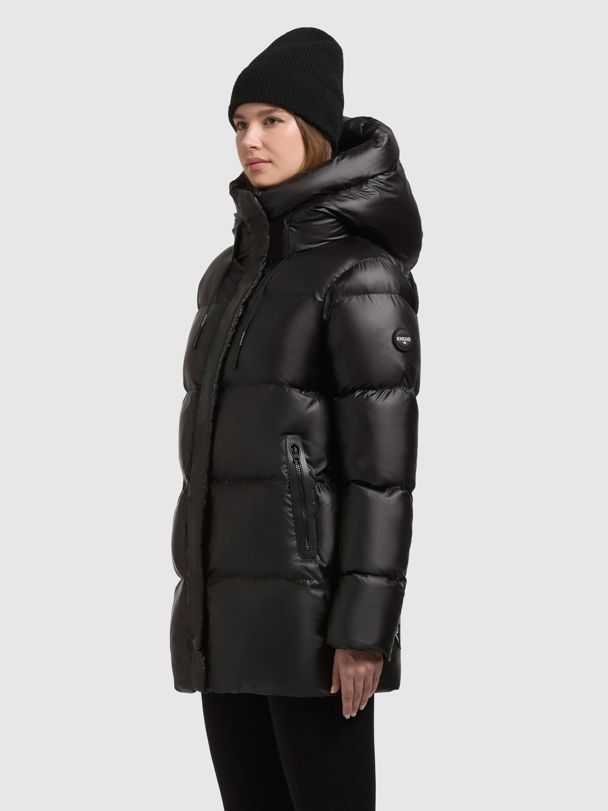 khujo Steppjacke »DROWN SHINY« mit Kapuze