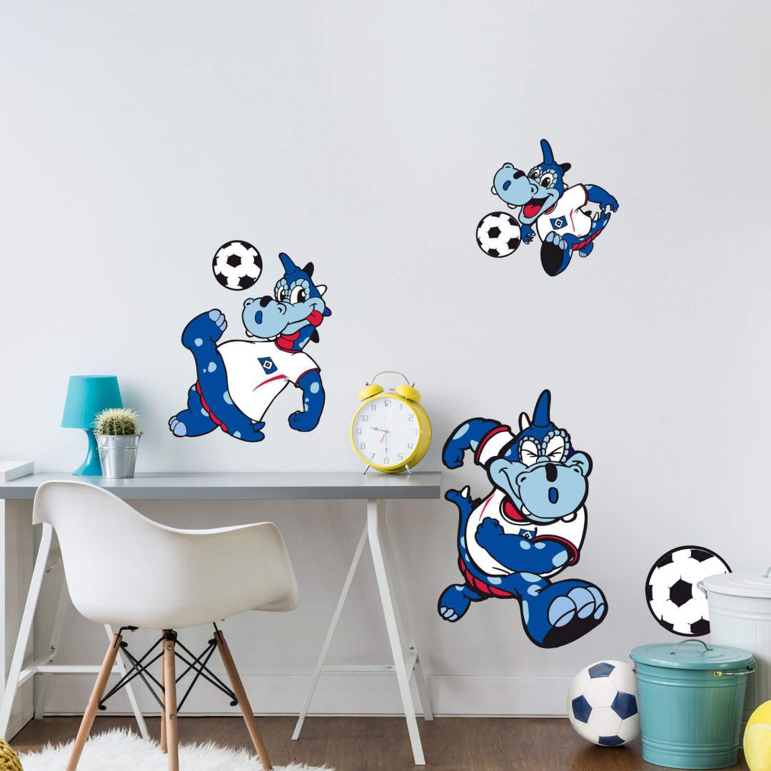 Wall-Art Wandtattoo »Fußball HSV Maskottchen Set«, (1 St.) auf Raten kaufen