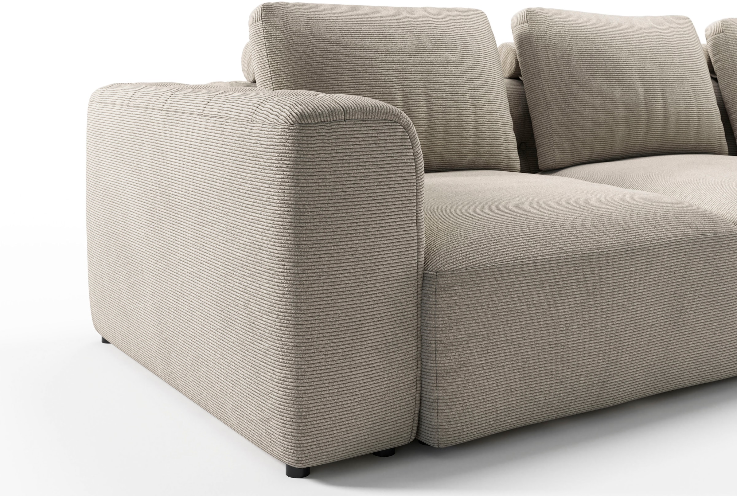 RAUM.ID 3-Sitzer »Cushid« Modulsofa, bestehend aus 3 Teilen, Breite 300 cm