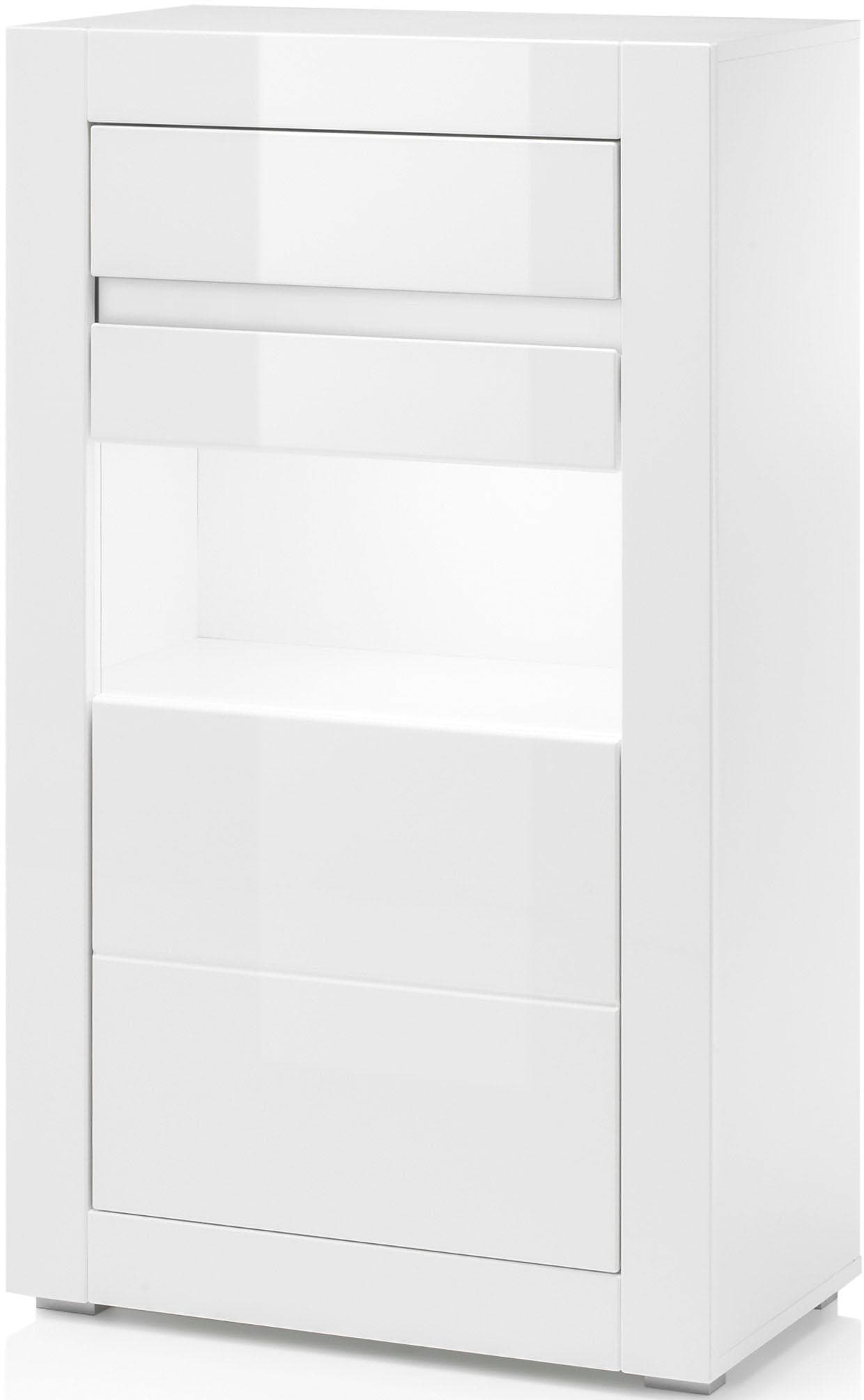 INOSIGN Vitrine »Carat«, Höhe 112 cm, wendbare Blende online kaufen | Vitrinenschränke