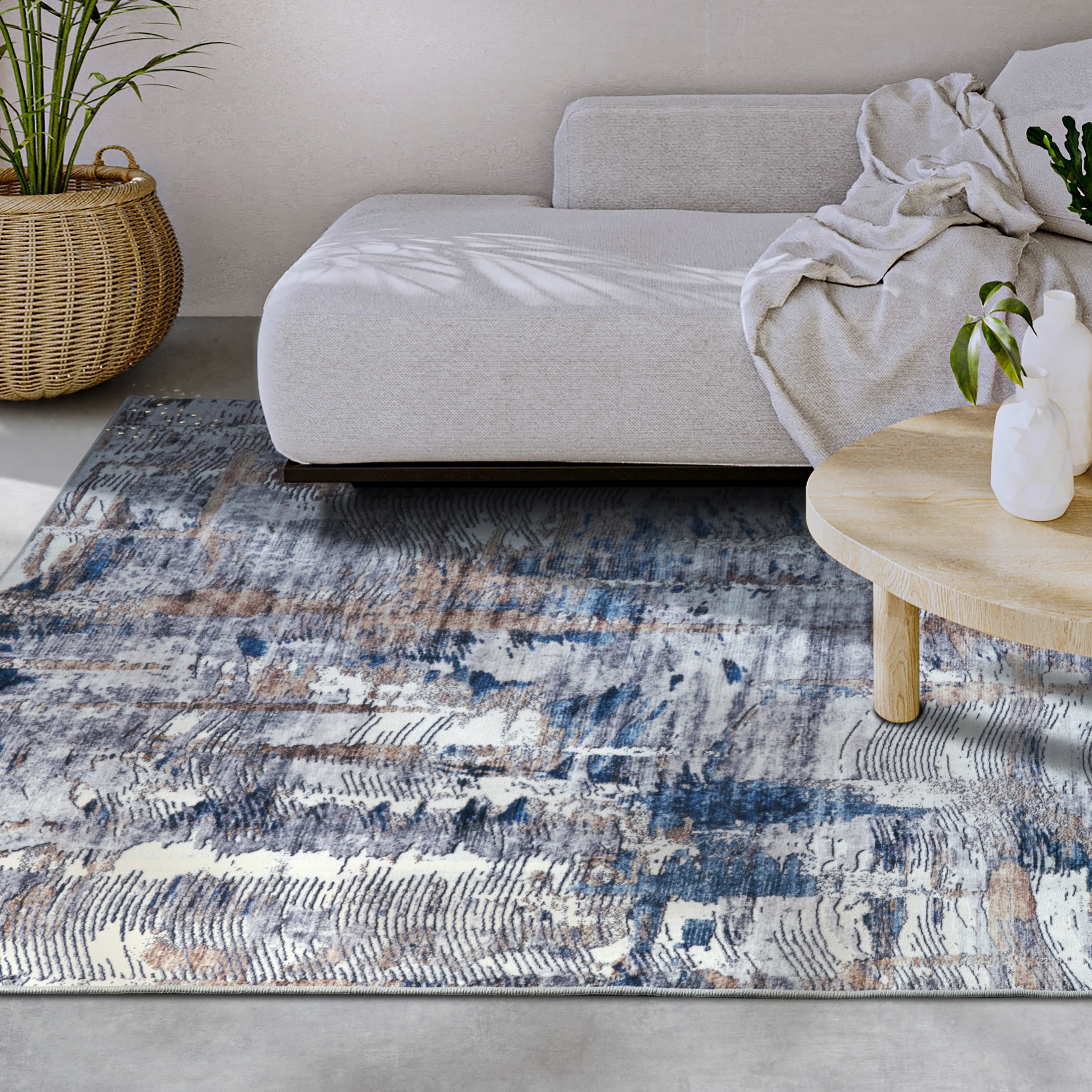 ELLE DECORATION Teppich "Malard" rechteckig 5 mm Höhe Kurzflor, Anti Rutsch günstig online kaufen