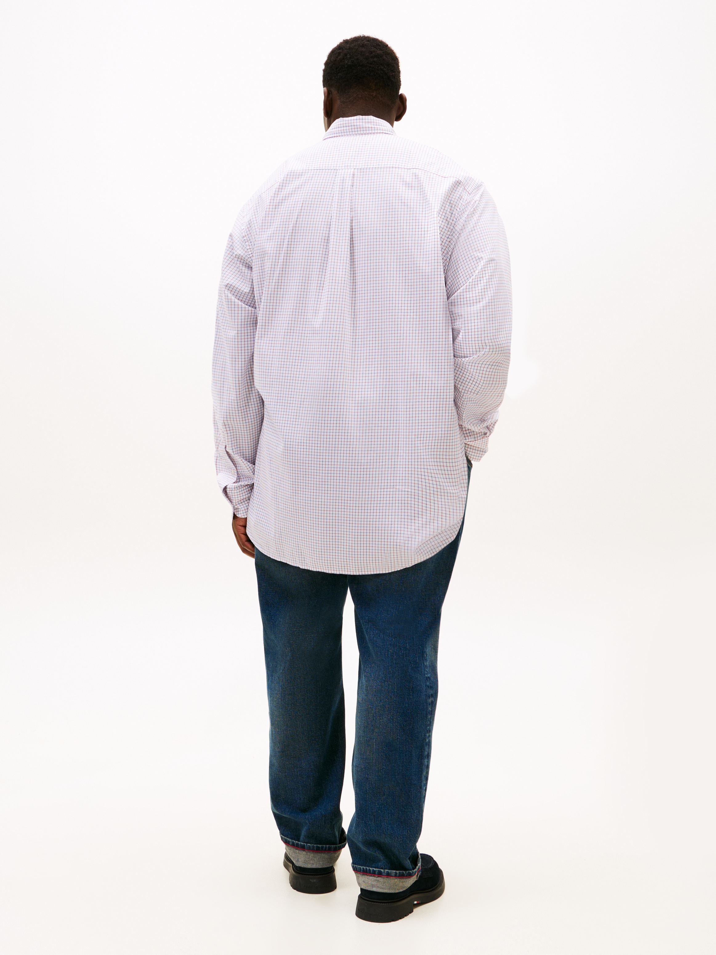 Tommy Hilfiger Big & Tall Langarmhemd »BT - CORE TATTRSALL POP«