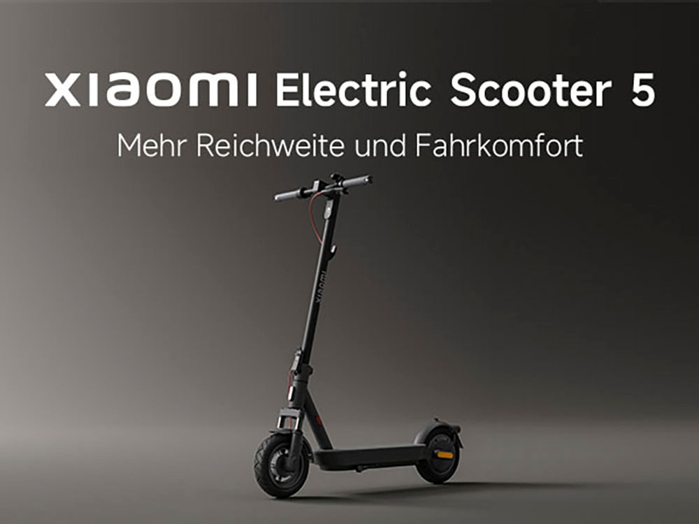 Xiaomi E-Scooter »Electric Scooter 5«, Electric Scooter, mit Straßenzulassung, bis zu 60 km Reichweite