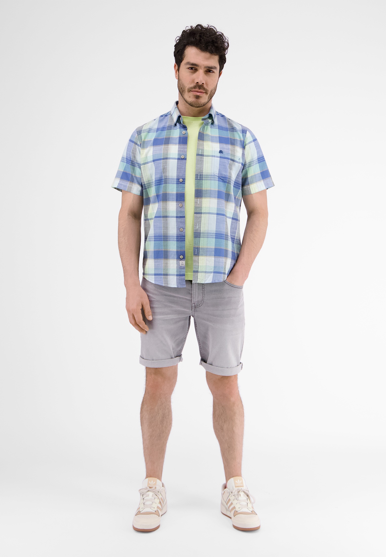 LERROS Kurzarmhemd »LERROS Kariertes Halbarmhemd«