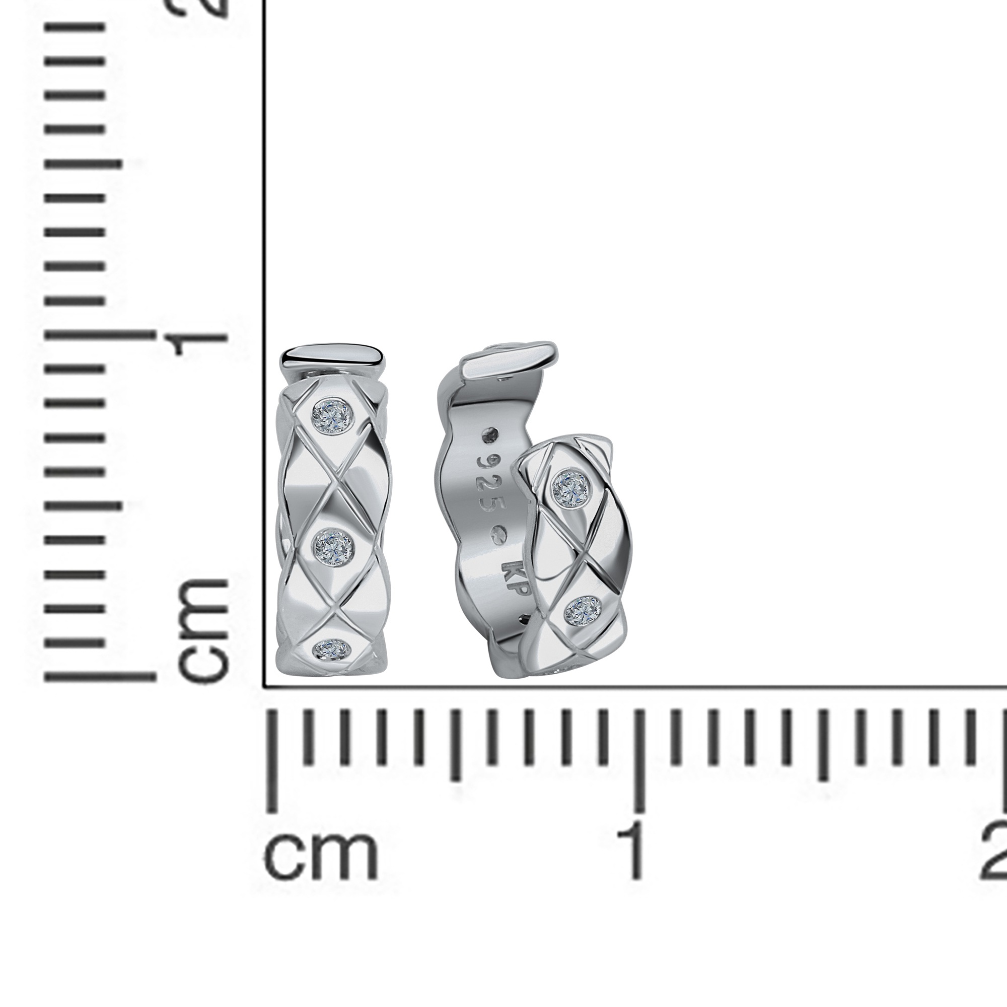 Vivance Paar Ohrstecker »925-Sterling Silber rhodiniert Zirkonia«