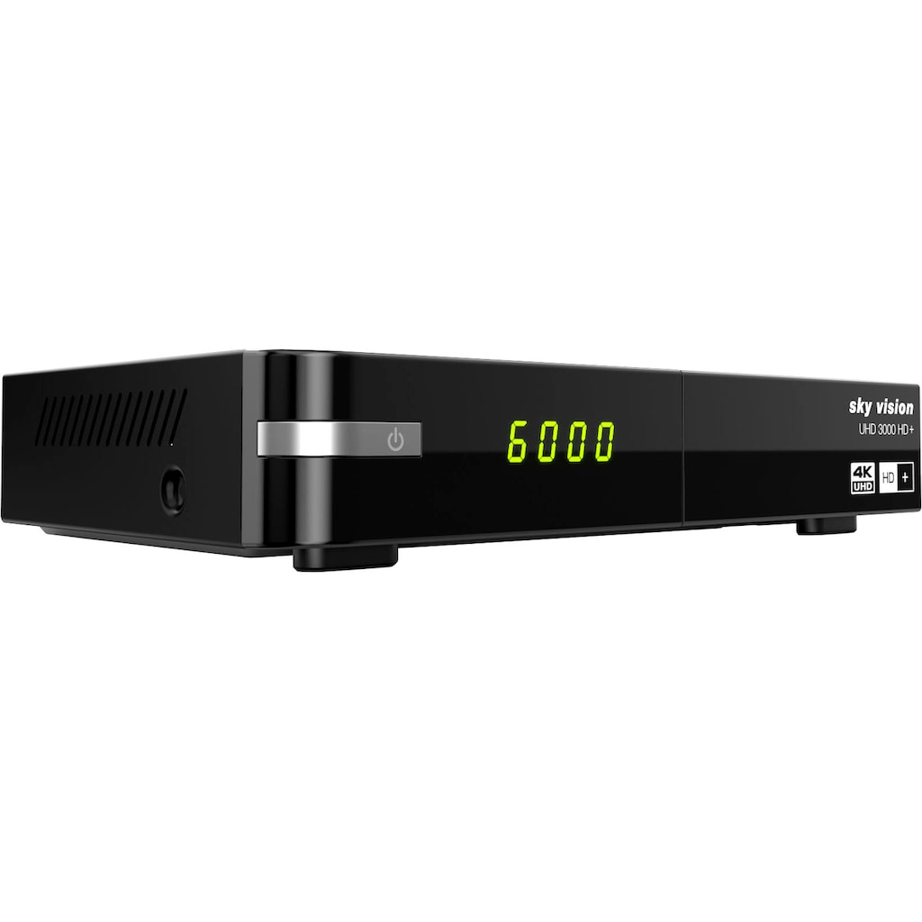 Sky Vision Satellitenreceiver »UHD 3000 HD+ Digitaler UHD«, (LAN (Ethernet) USB PVR Ready-EPG (elektronische Programmzeitschrift)