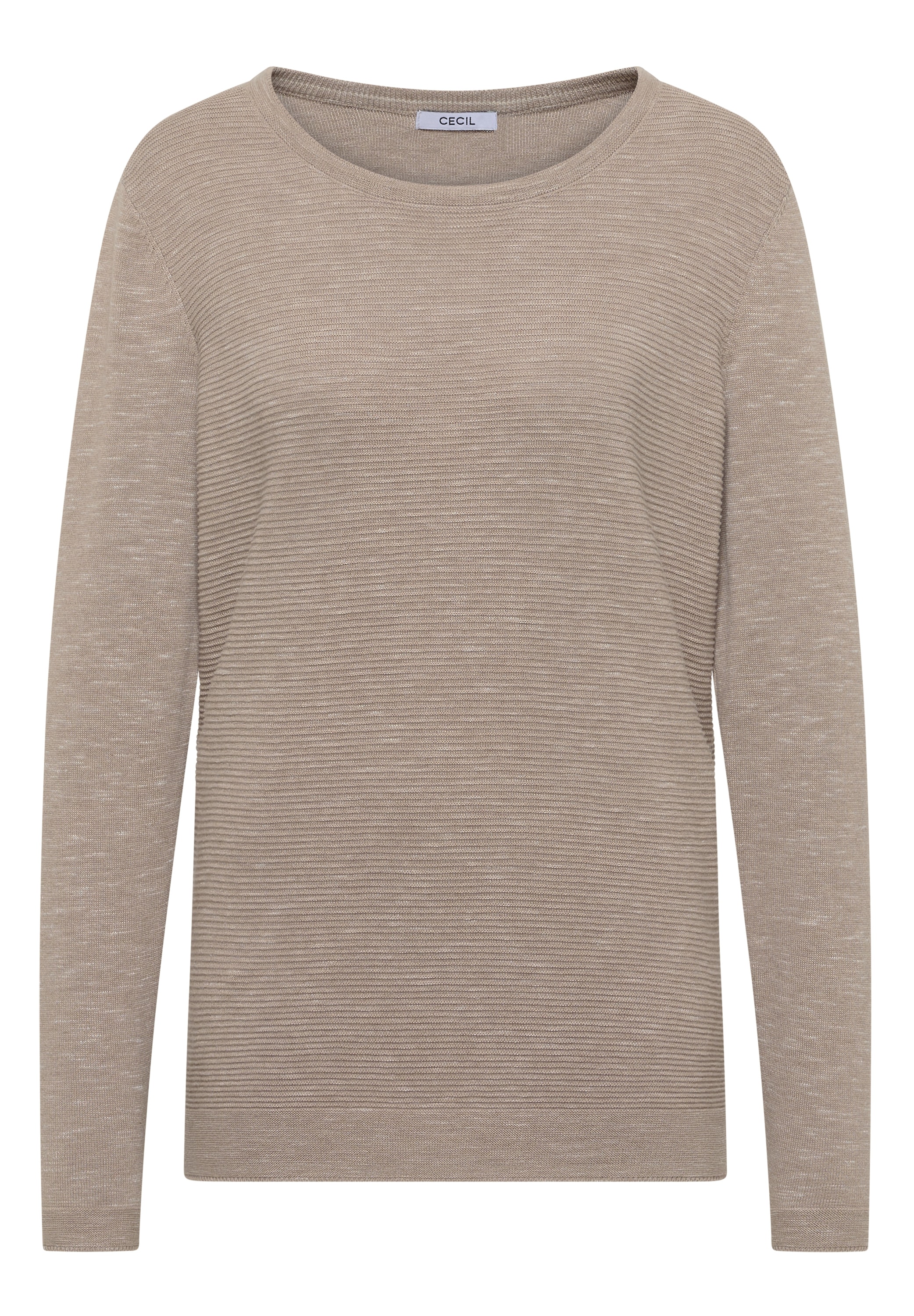 Cecil Rundhalspullover mit Struktur