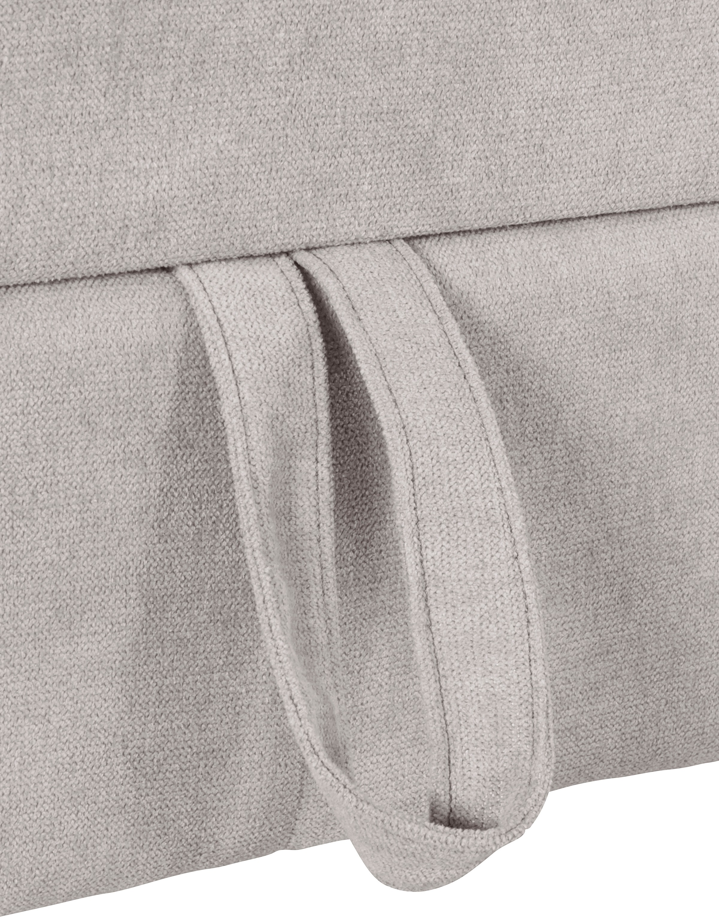 COTTA Ecksofa »Chef L-Form«, mit Kopfteilverstellung, edle Metallkufen, wahlweise mit Bettfunktion