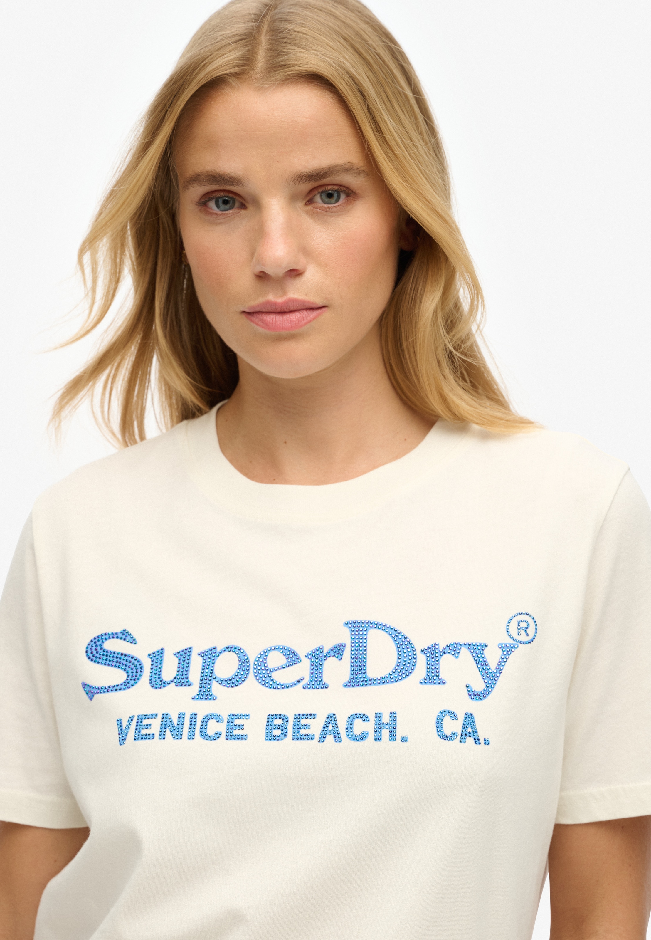 Superdry Kurzarmshirt »VENUE METALLIC RELAXED TEE«