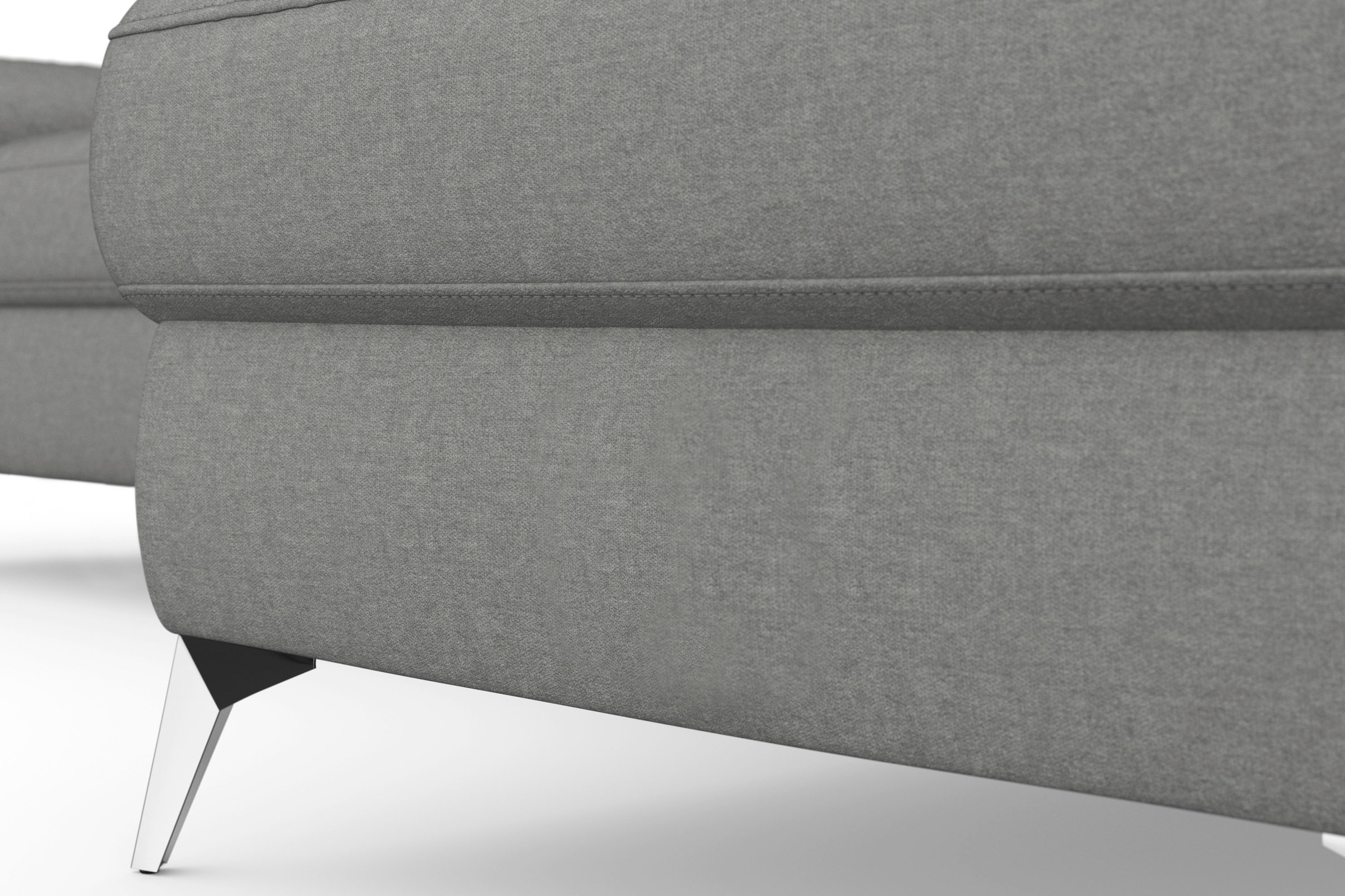 sit&more Ecksofa »Padua L-Form«, inklusive Sitztiefenverstellung, Armteilfunktion und Federkern