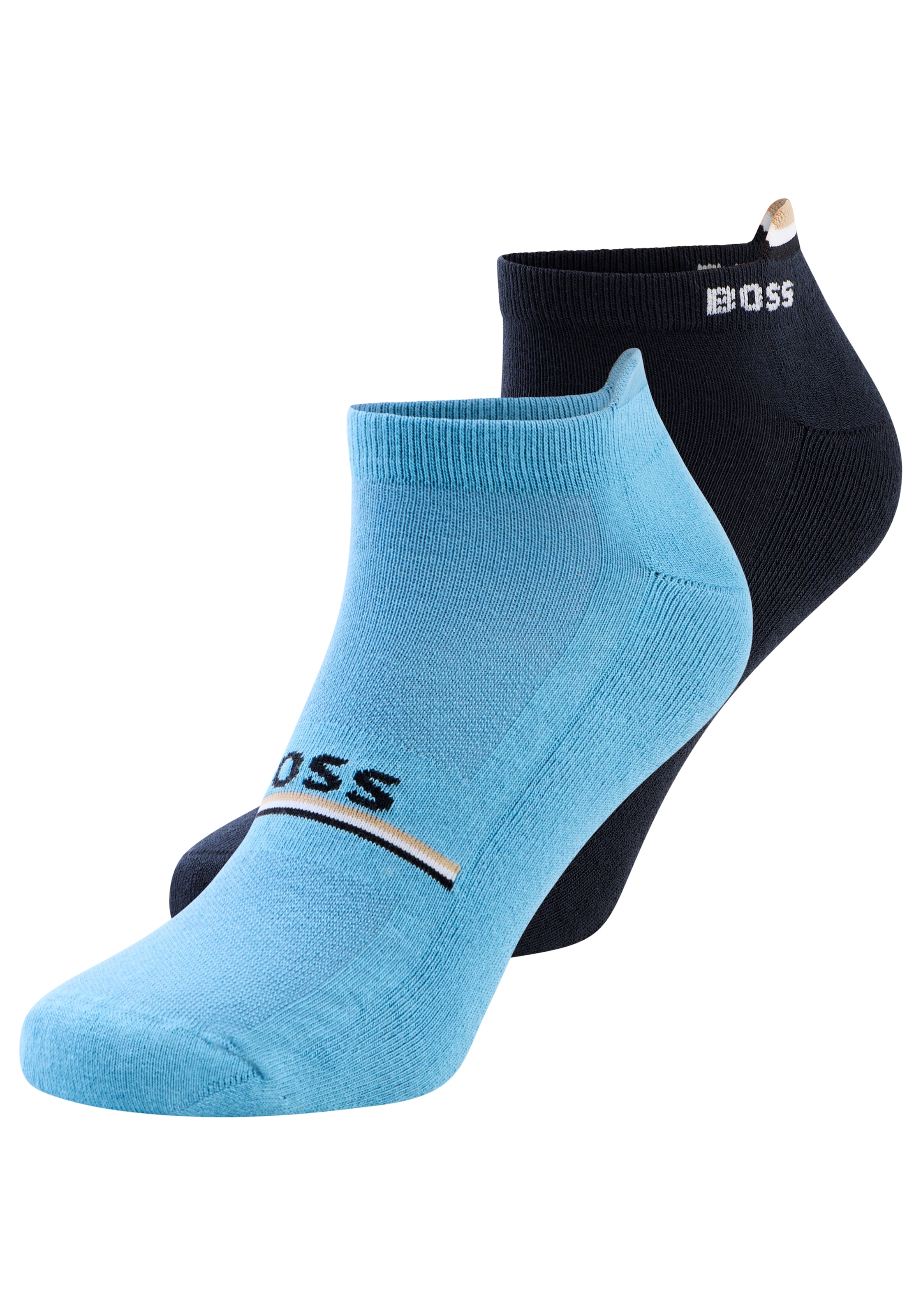 BOSS Kurzsocken »2P AS Iconic Loop CC« 2 Paar tlg. mit Signature-Streifen und Logo-Details